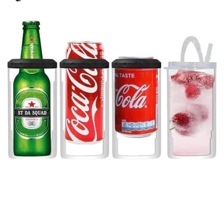 Green Skull 4 in 1 Sublimation Can Cooler