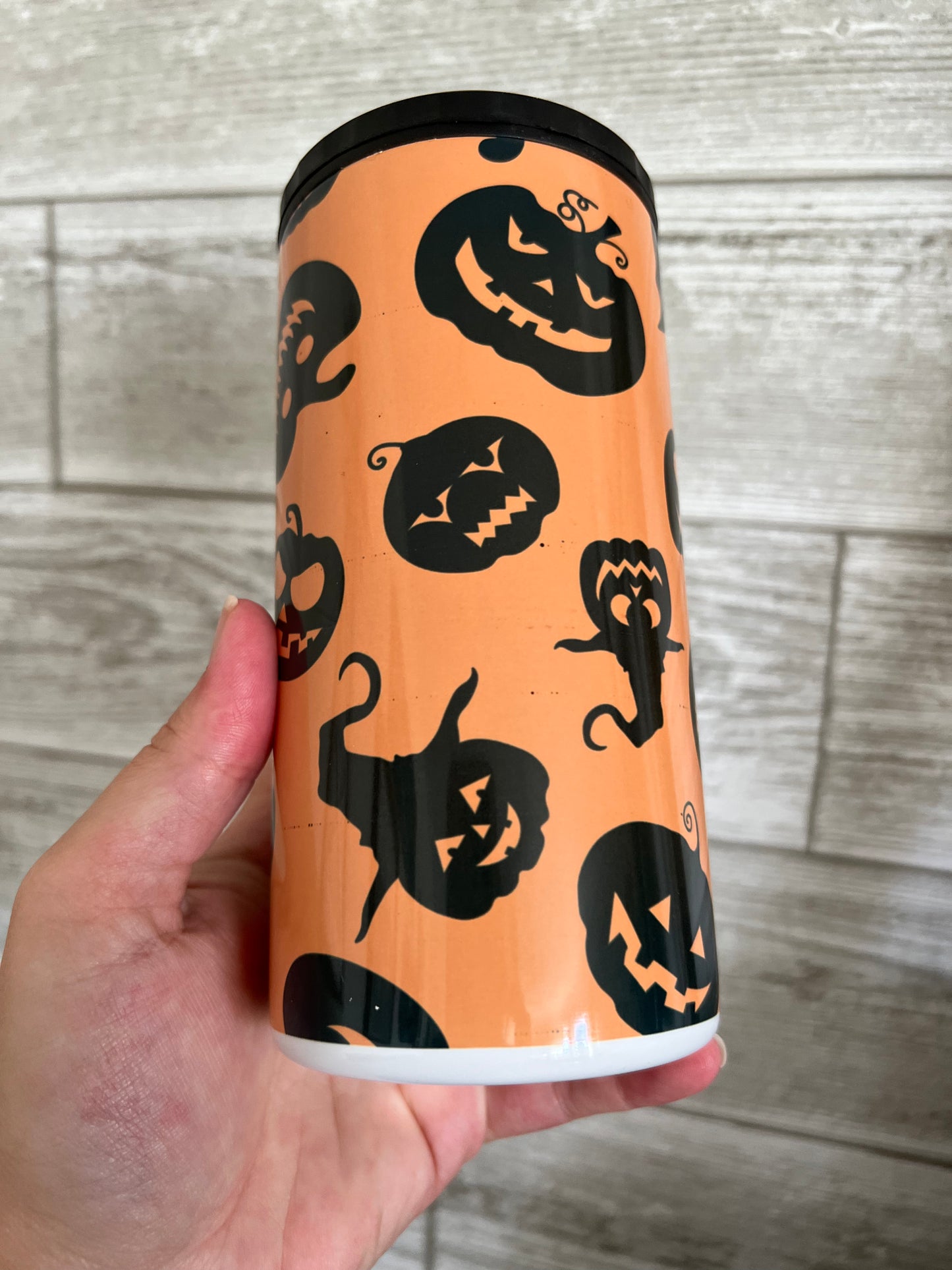 Black Jack-O-Lanterns 4 in 1 Sublimation Can Cooler