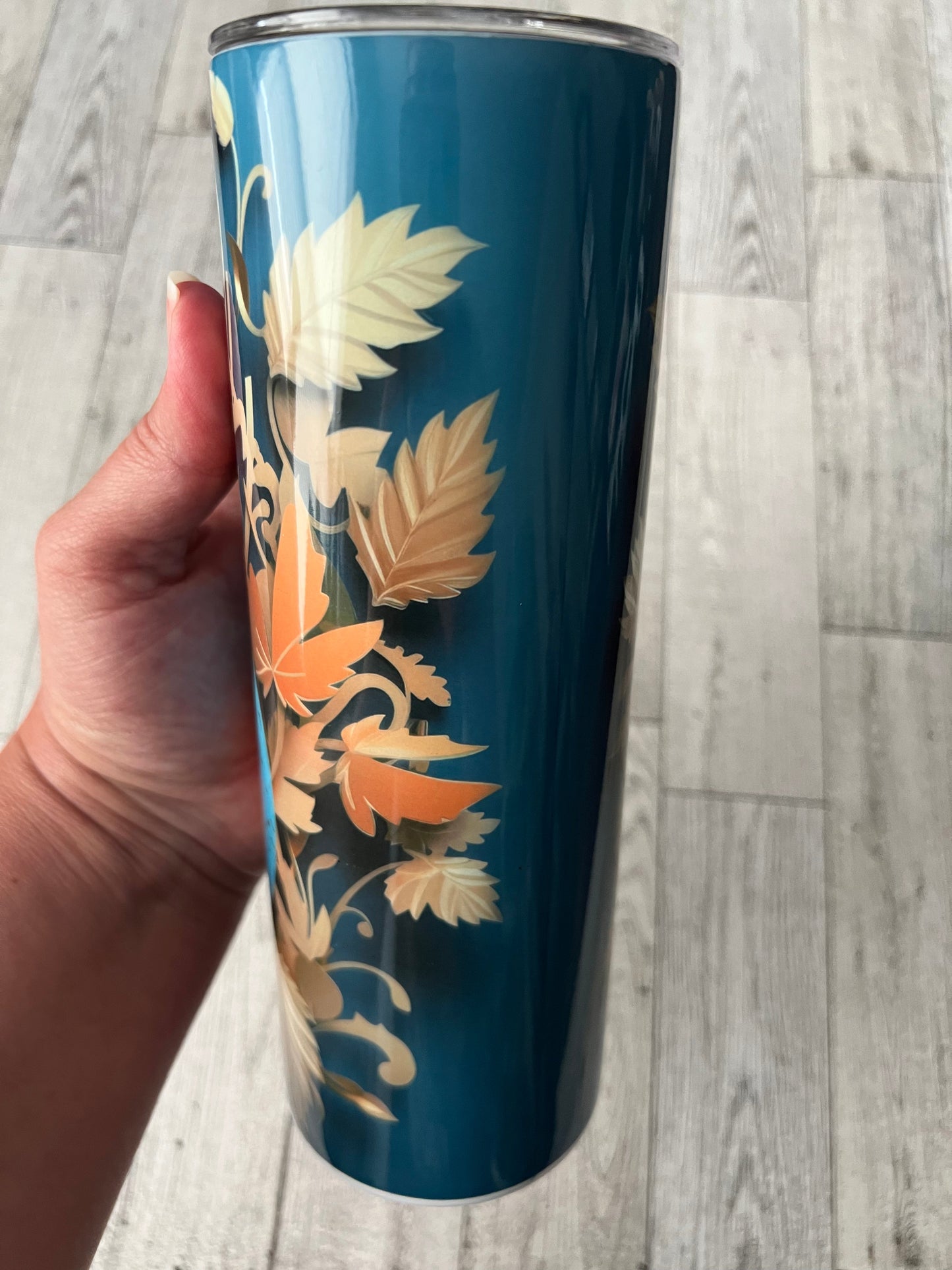 3D Teal Pumpkin 20 oz Sublimation Insulated Tumbler