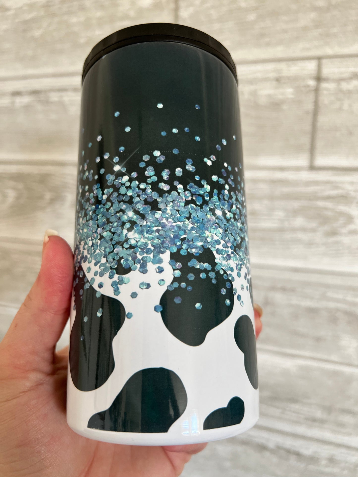 Sparkly Cow 4 in 1 Sublimation Can Cooler