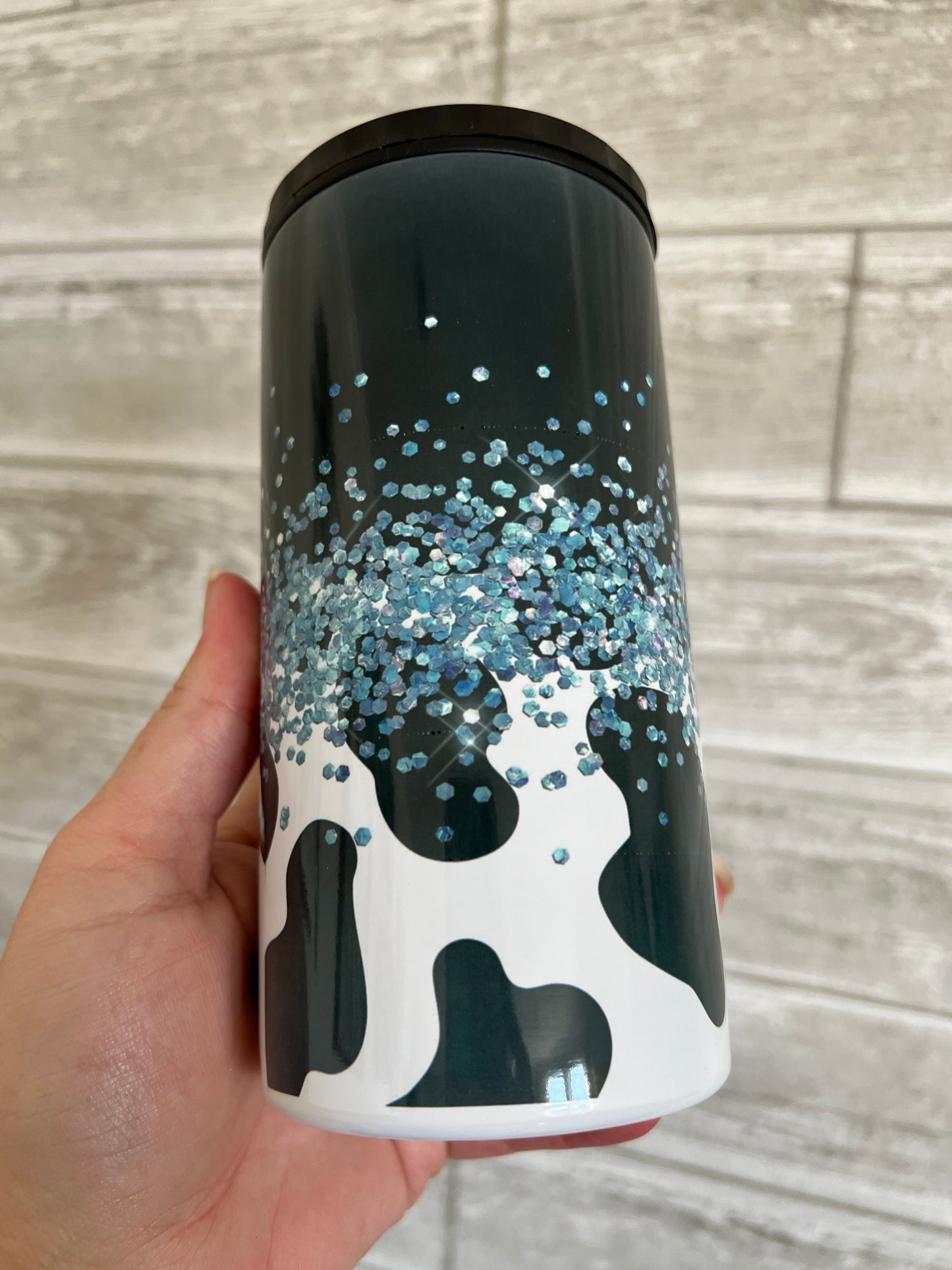 Sparkly Cow 4 in 1 Sublimation Can Cooler