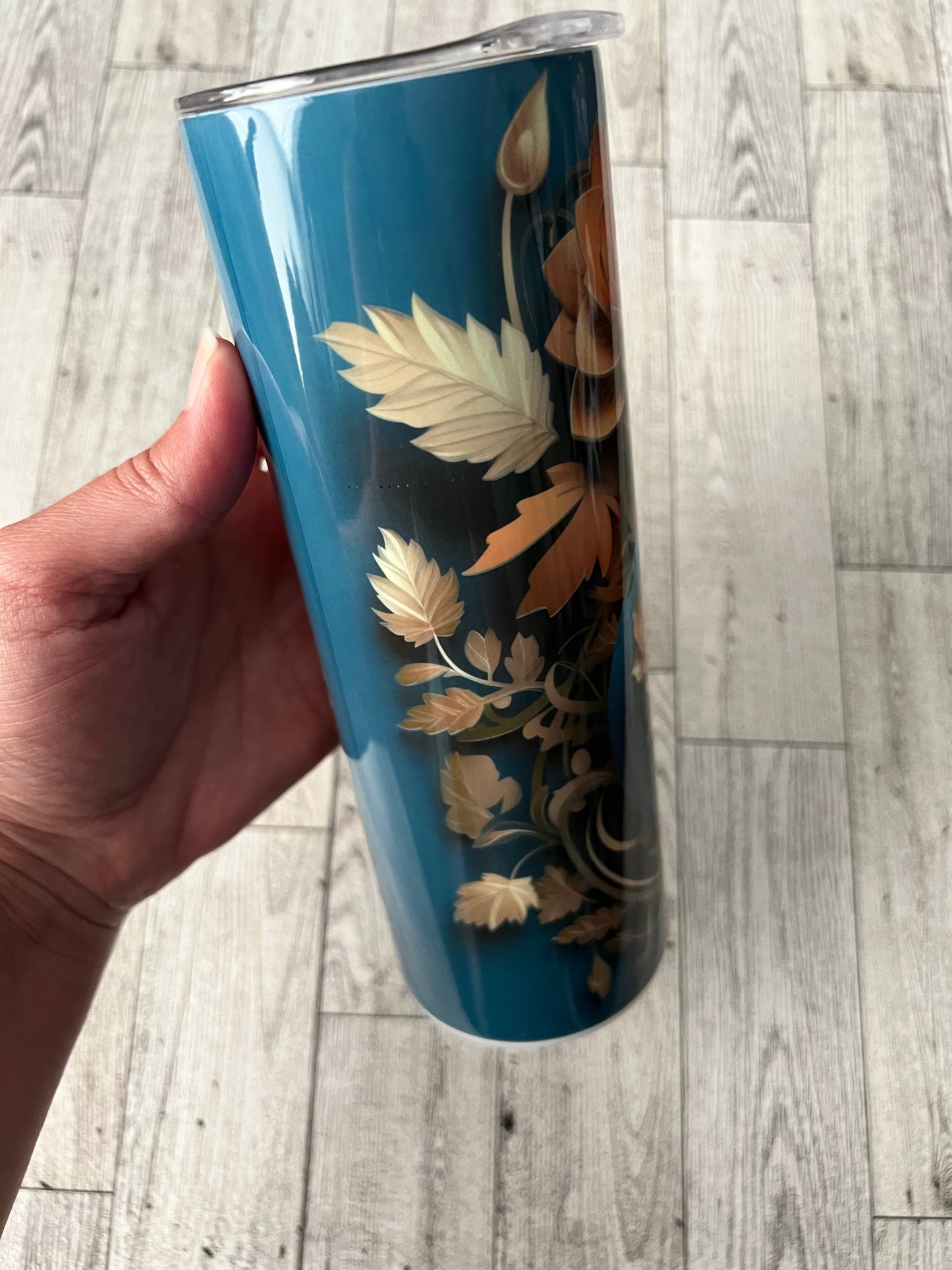 3D Teal Pumpkin 20 oz Sublimation Insulated Tumbler