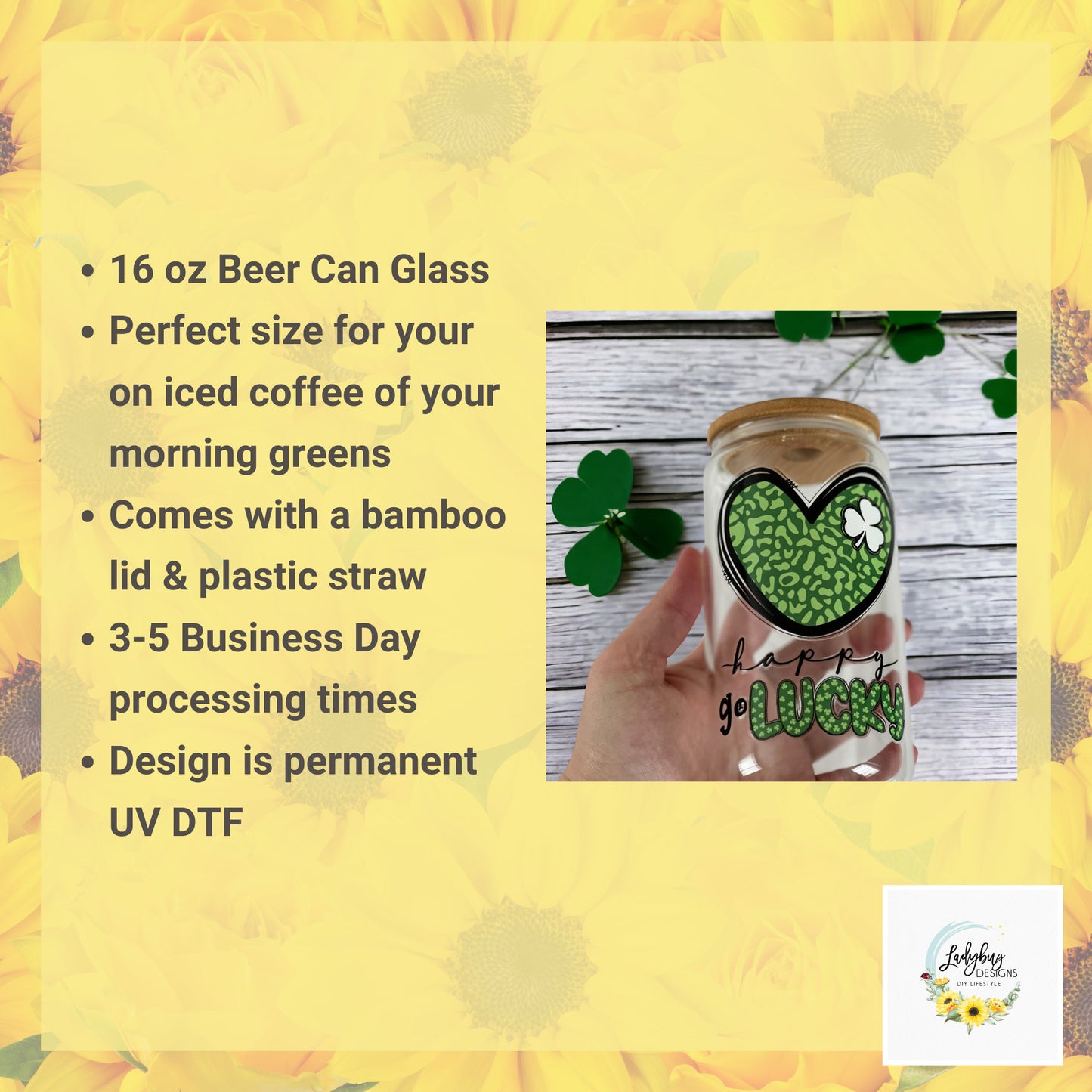 St Patricks Day Cup, Shamrock Libbey, Lucky Beer Can Glass, Irish Beer Can Glass, Green Ice Coffee Cup, Lucky Iced Coffee, St Pattys Day Libbey, St Patricks Day Gift, Clover Glass Can, Lucky Green Libbey, Four Leaf Clover Cup, Luck of the Irish, Shamrock St Pats Cup