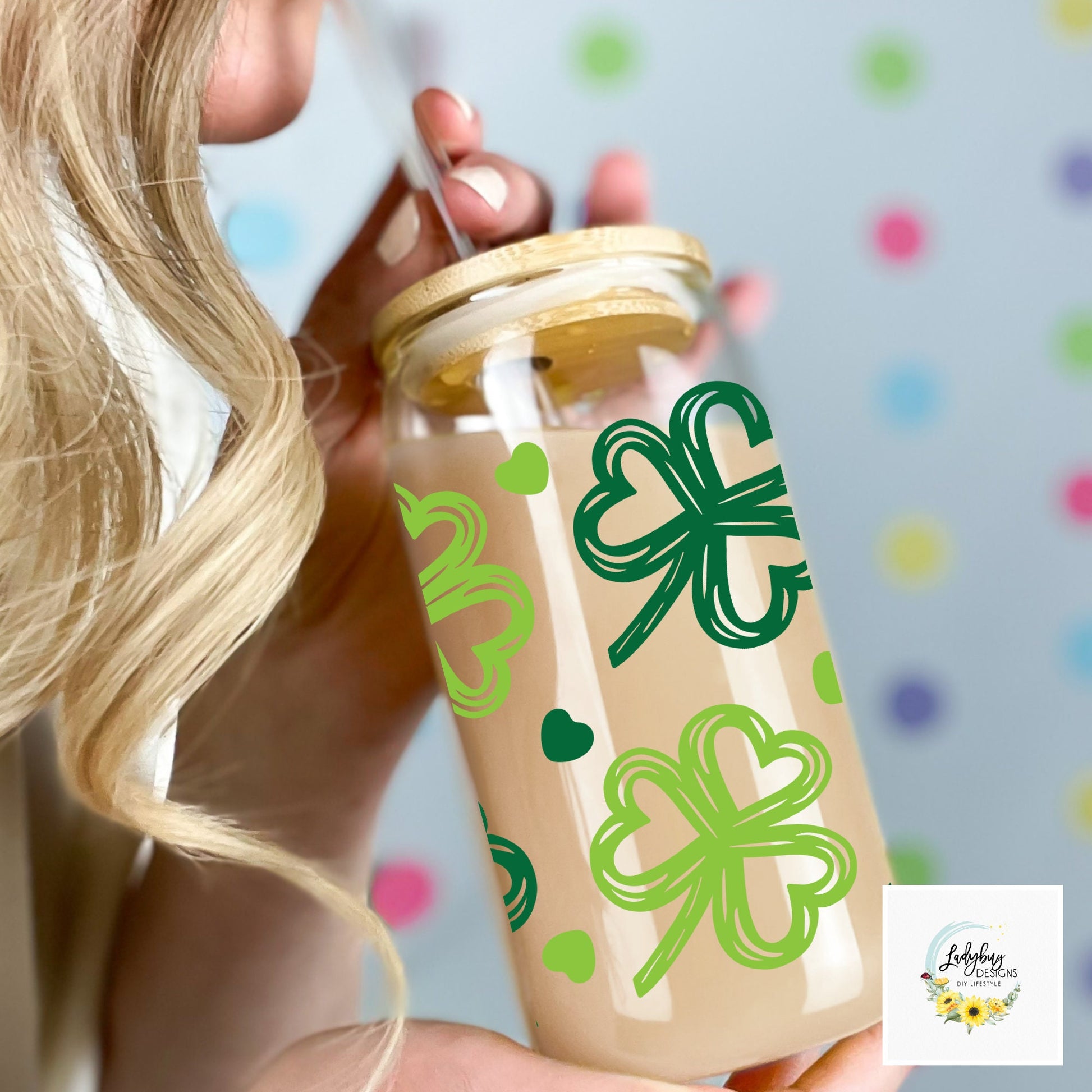 St Patricks Day Cup, Shamrock Libbey, Irish Beer Can Glass, Green Ice Coffee Cup, Lucky Iced Coffee, St Pattys Day Libbey, St Patricks Day Gift, Clover Glass Can, Lucky Green Libbey, Four Leaf Clover Cup, Luck of the Irish, Love Hearts Shamrock, Shamrock St Pats Cup