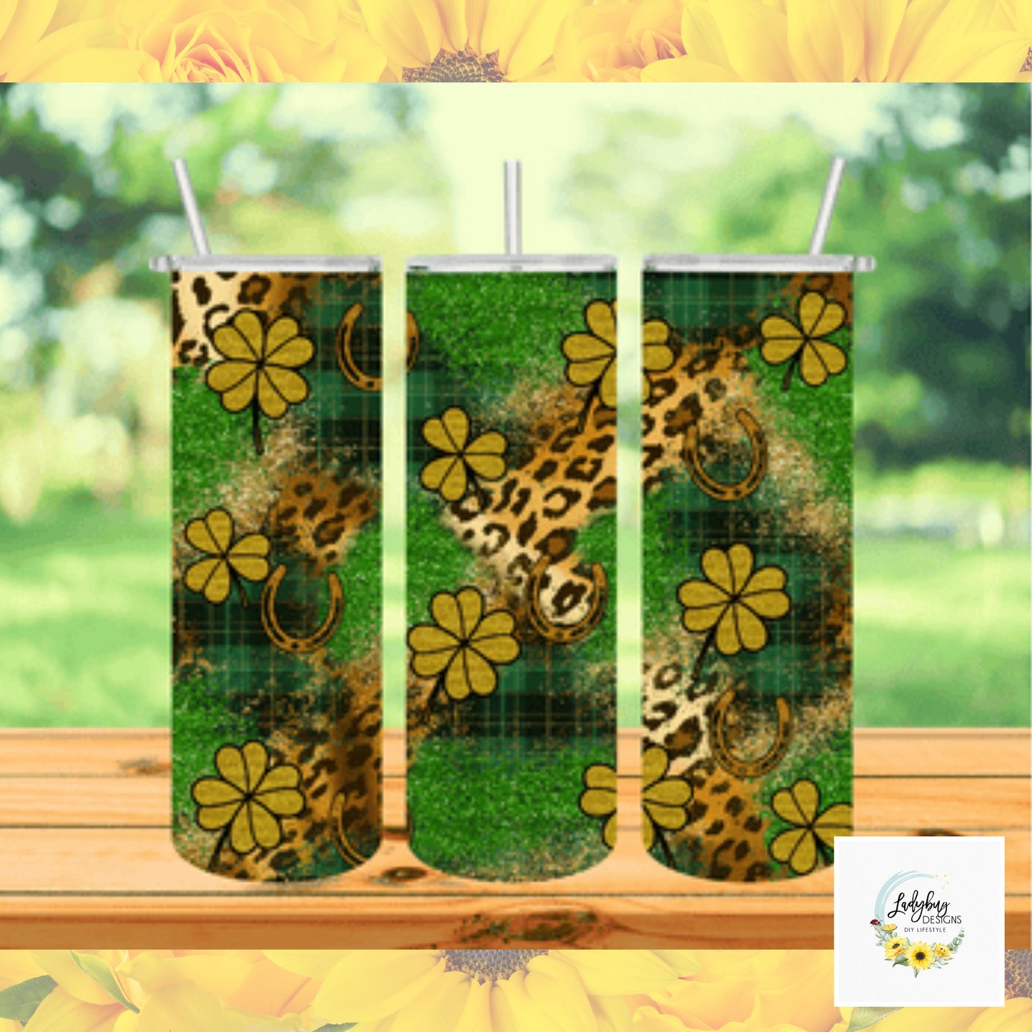 St Patricks Tumbler, Lucky Charm Tumbler, Green Irish Tumbler, Four Leaf Clover Mug, Leopard Shamrock Mug, St Pats Day Tumbler, Luck of the Irish, St Pats Day Gift, Shamrock Tumbler, My Lucky Charm, St Pats Day Cups