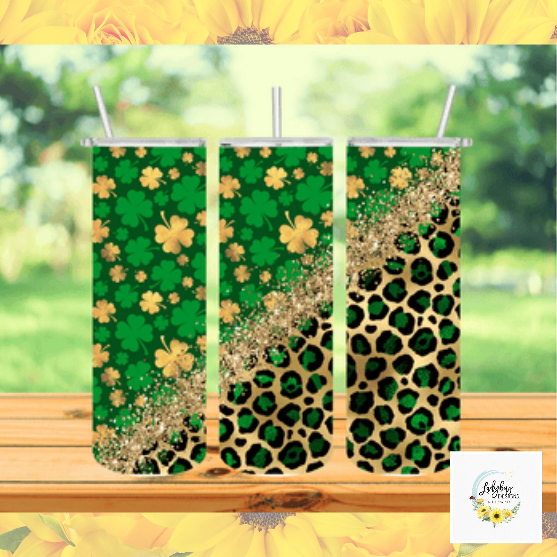 St Patricks Tumbler, Lucky Charm Tumbler, Green Irish Tumbler, Four Leaf Clover Mug, Leopard Shamrock Mug, St Pats Day Tumbler, Luck of the Irish, St Pats Day Gift, Shamrock Tumbler, My Lucky Charm, St Pats Day Cups