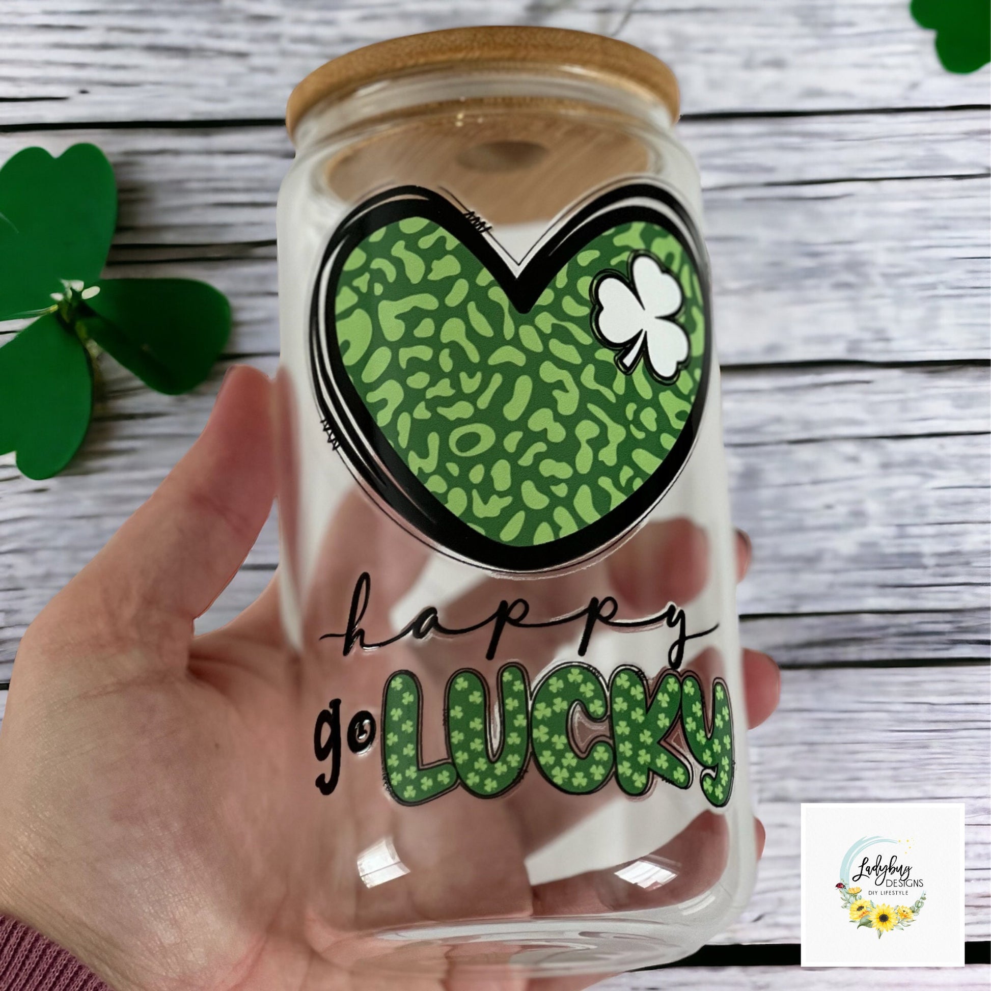 St Patricks Day Cup, Shamrock Libbey, Lucky Beer Can Glass, Irish Beer Can Glass, Green Ice Coffee Cup, Lucky Iced Coffee, St Pattys Day Libbey, St Patricks Day Gift, Clover Glass Can, Lucky Green Libbey, Four Leaf Clover Cup, Luck of the Irish, Shamrock St Pats Cup