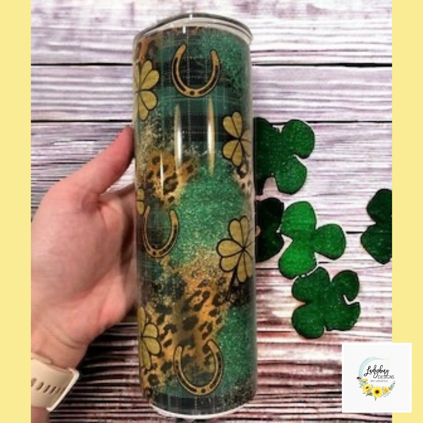 St Patricks Tumbler, Lucky Charm Tumbler, Green Irish Tumbler, Four Leaf Clover Mug, Leopard Shamrock Mug, St Pats Day Tumbler, Luck of the Irish, St Pats Day Gift, Shamrock Tumbler, My Lucky Charm, St Pats Day Cups