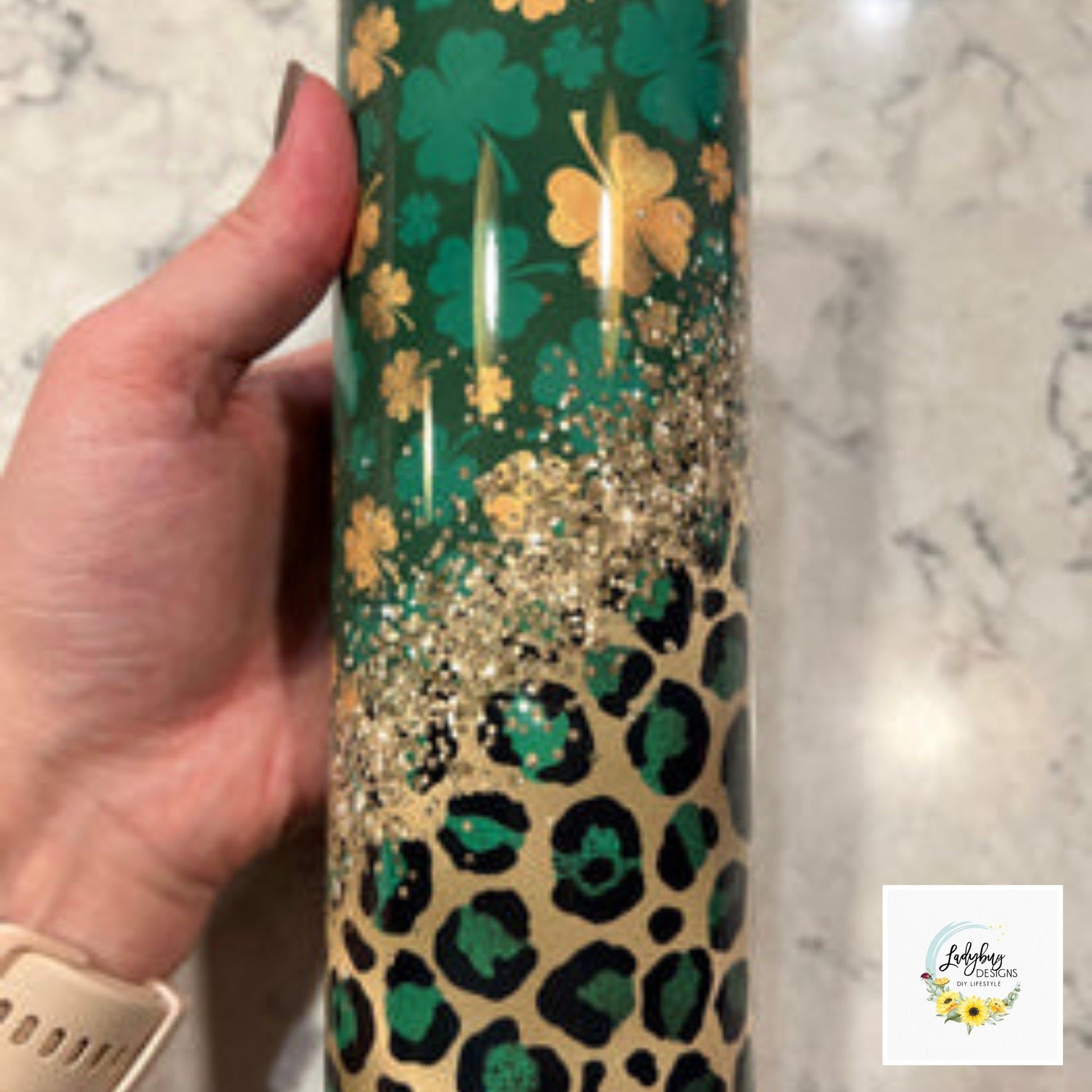 St Patricks Tumbler, Lucky Charm Tumbler, Green Irish Tumbler, Four Leaf Clover Mug, Leopard Shamrock Mug, St Pats Day Tumbler, Luck of the Irish, St Pats Day Gift, Shamrock Tumbler, My Lucky Charm, St Pats Day Cups