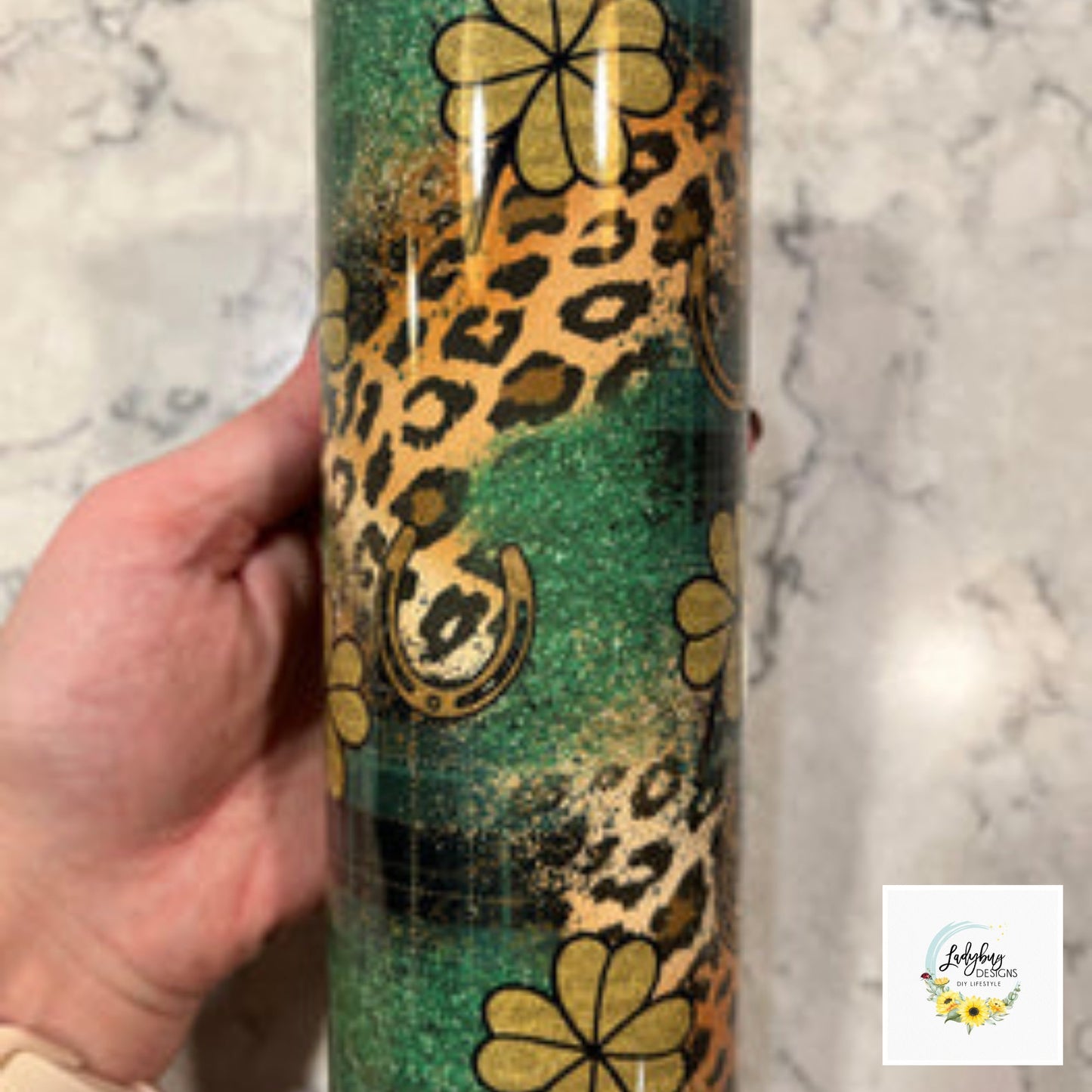 St Patricks Tumbler, Lucky Charm Tumbler, Green Irish Tumbler, Four Leaf Clover Mug, Leopard Shamrock Mug, St Pats Day Tumbler, Luck of the Irish, St Pats Day Gift, Shamrock Tumbler, My Lucky Charm, St Pats Day Cups