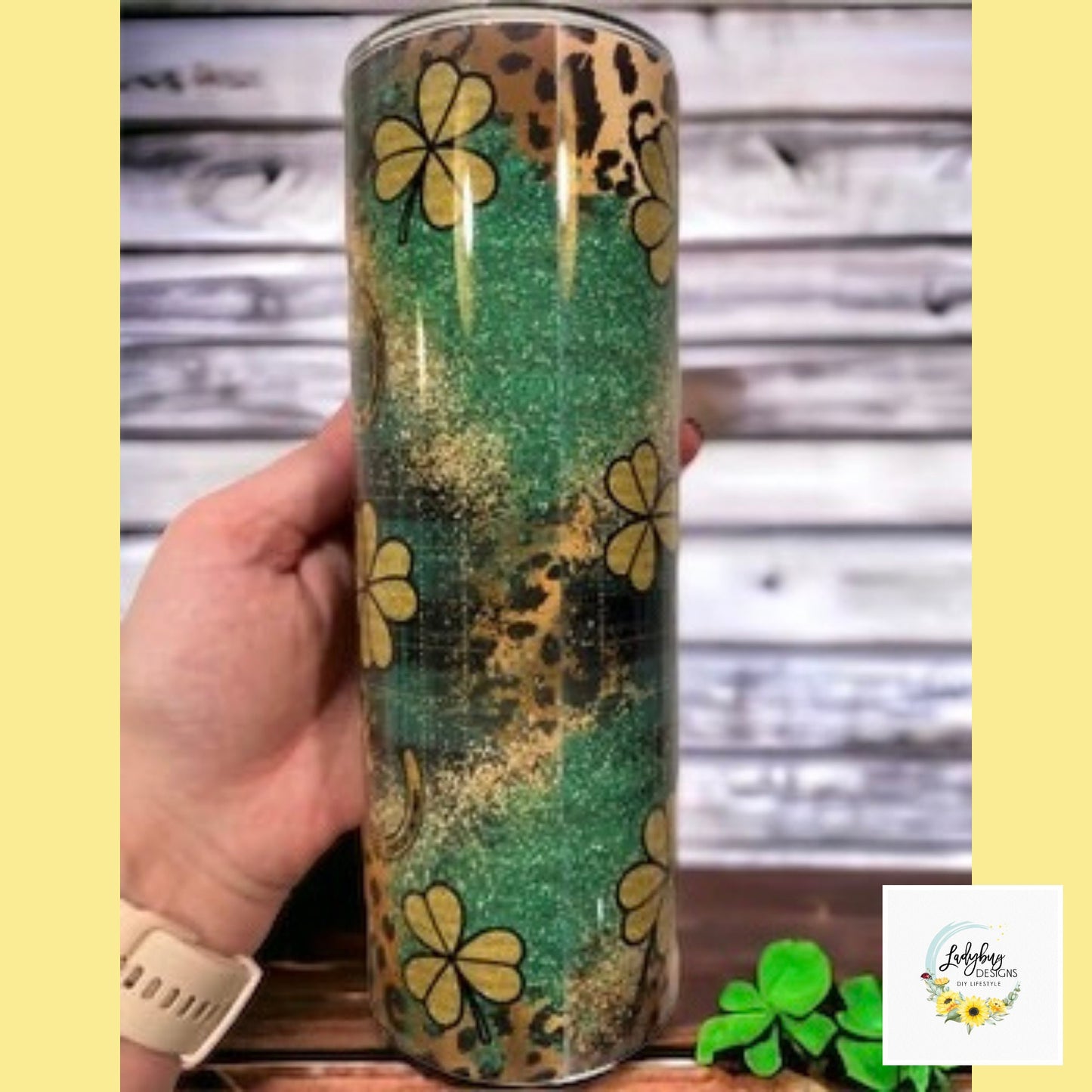 St Patricks Tumbler, Lucky Charm Tumbler, Green Irish Tumbler, Four Leaf Clover Mug, Leopard Shamrock Mug, St Pats Day Tumbler, Luck of the Irish, St Pats Day Gift, Shamrock Tumbler, My Lucky Charm, St Pats Day Cups