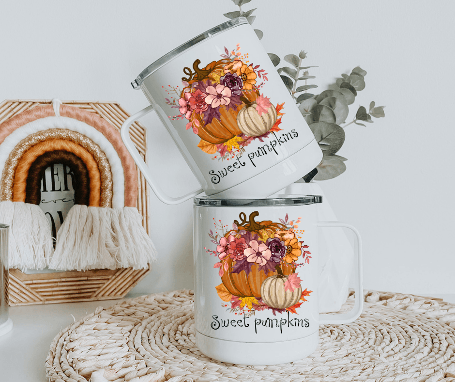 Ready to Ship! Sweet Pumpkins 10 oz Coffee Mug - Ladybug Designs, DIY Lifestyle