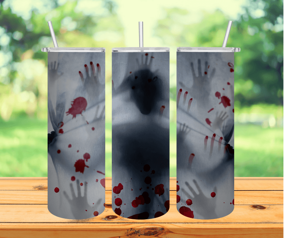 Ready to Ship! Horror 20 oz Sublimation Insutlated Tumbler - Ladybug Designs, DIY Lifestyle