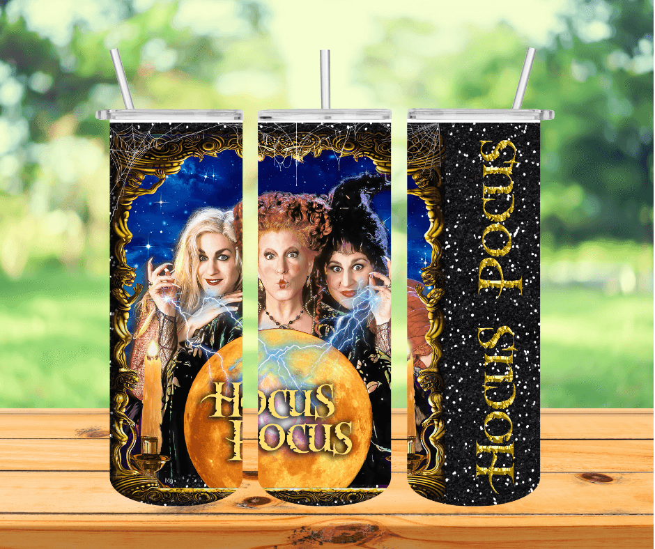 Ready to Ship! Hocus Pocus Gold 20 oz Sublimation Insulated Tumbler - Ladybug Designs, DIY Lifestyle