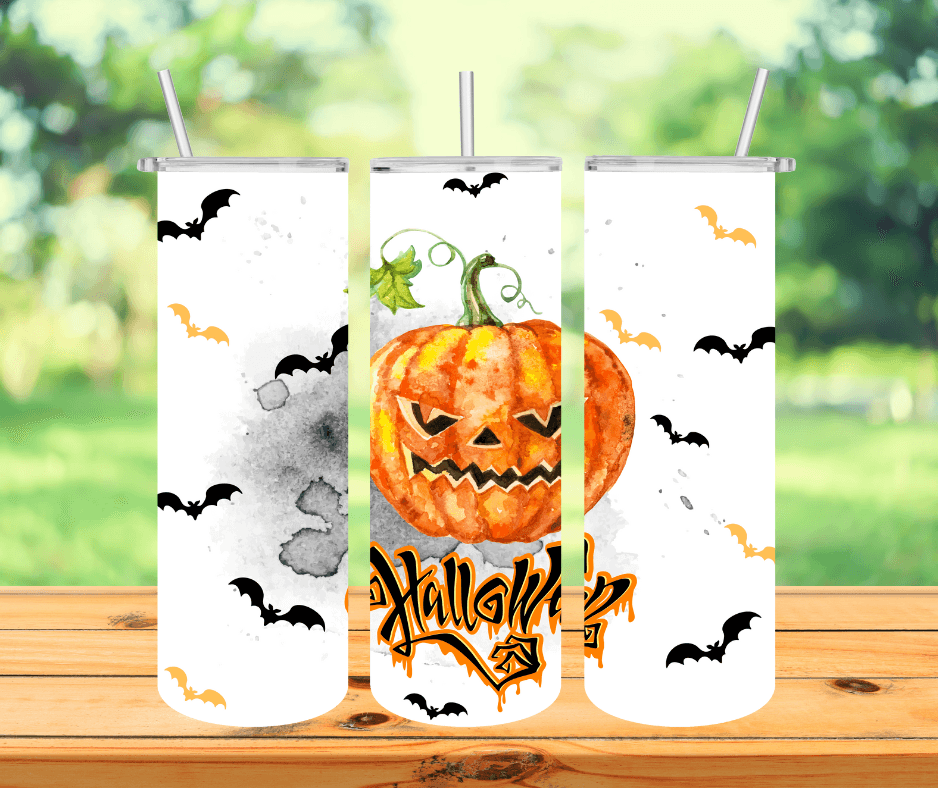 Ready to Ship! Happy Halloween 20 oz Sublimation Insulated Tumbler - Ladybug Designs, DIY Lifestyle