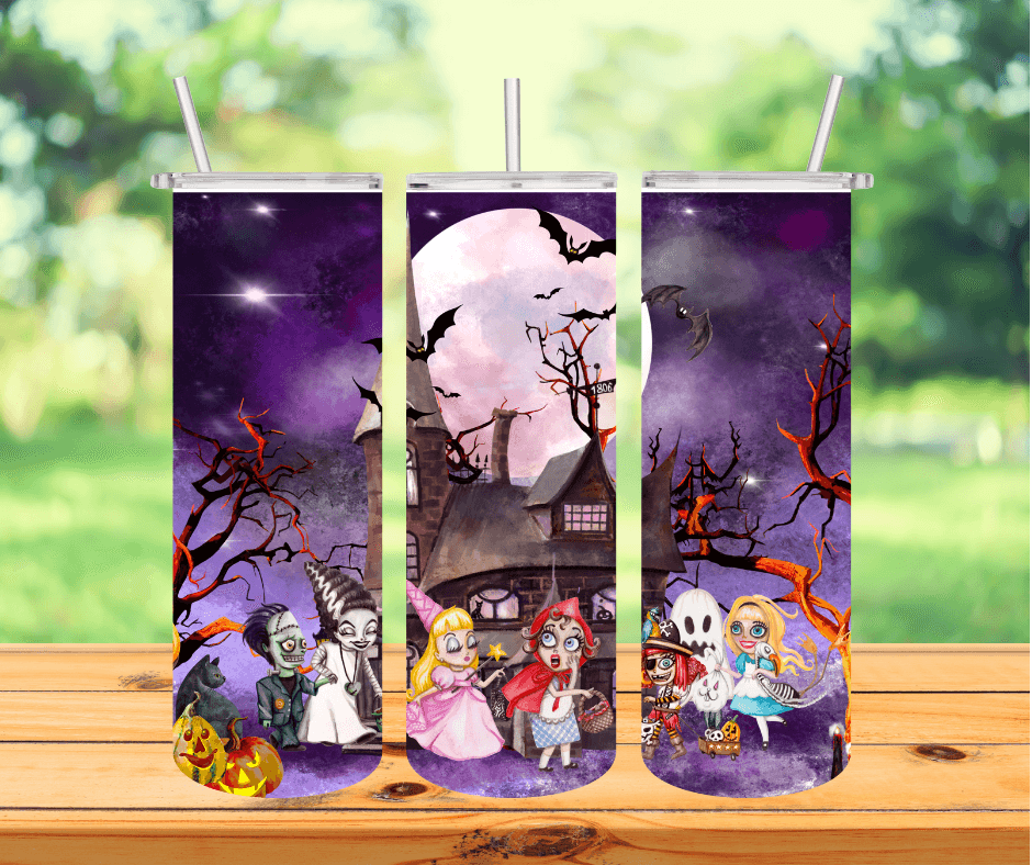 Ready to Ship! Trick-R-Treating 20 oz Insulated Sublimation Tumbler - Ladybug Designs, DIY Lifestyle