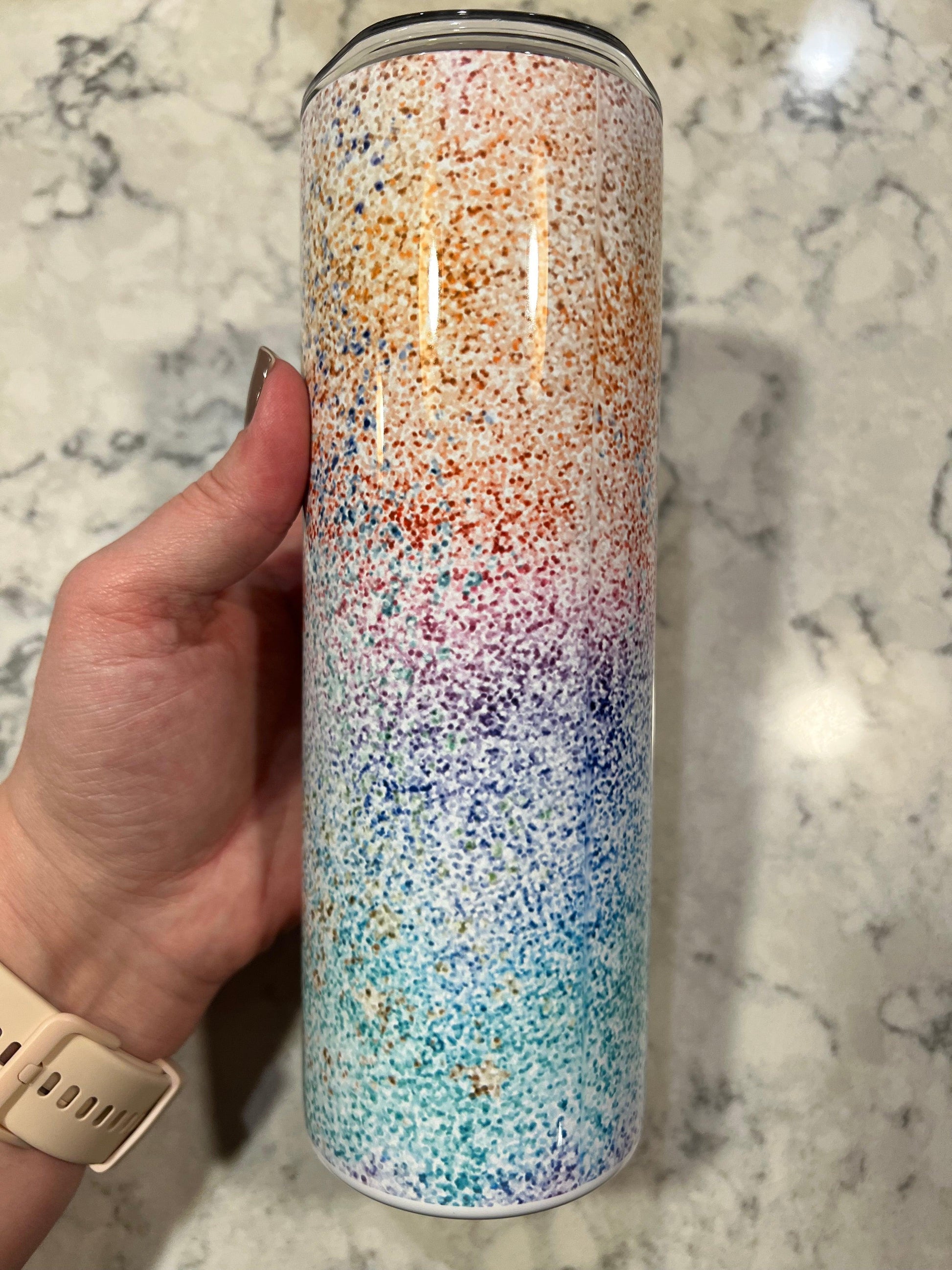 Ready to Ship! Glitter Pig 20 oz Sublimation Insulated Tumbler - Ladybug Designs, DIY Lifestyle