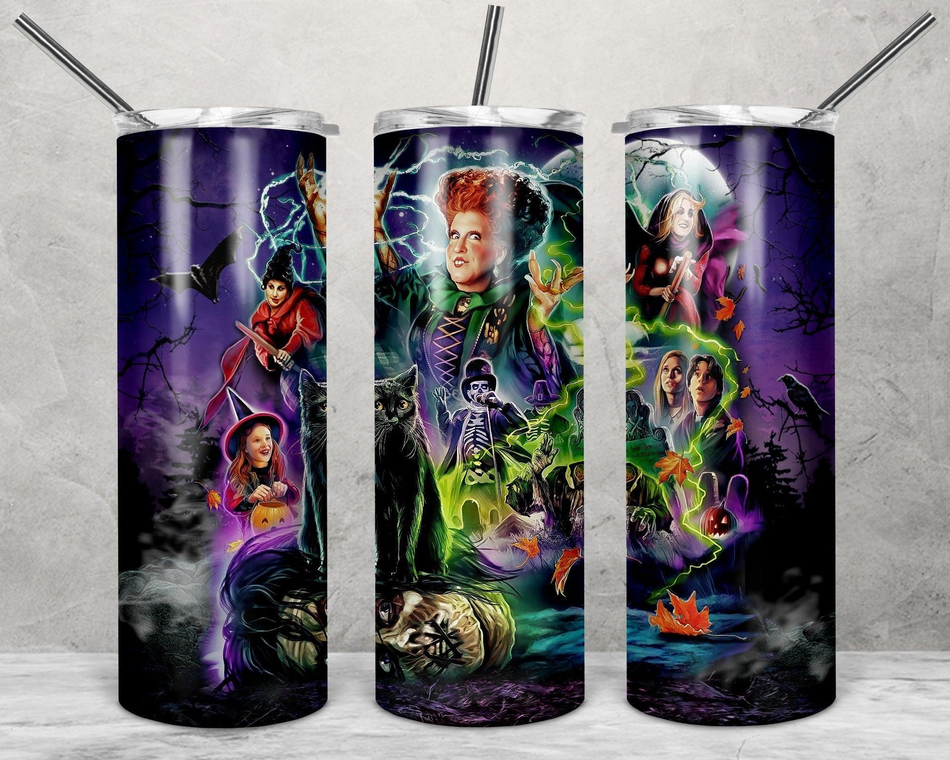 Ready to Ship! Hocus Pocus 2.0 20 oz Sublimation Insulated Tumbler - Ladybug Designs, DIY Lifestyle