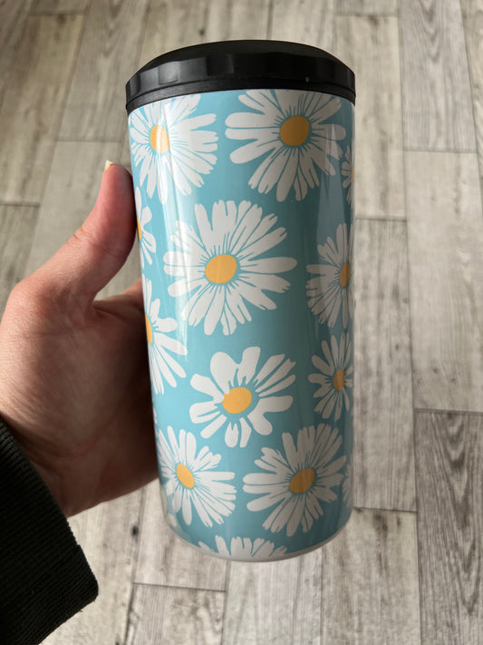 Ready to Ship! 4 in 1 Daisy Sublimation Can Cooler - Ladybug Designs, DIY Lifestyle