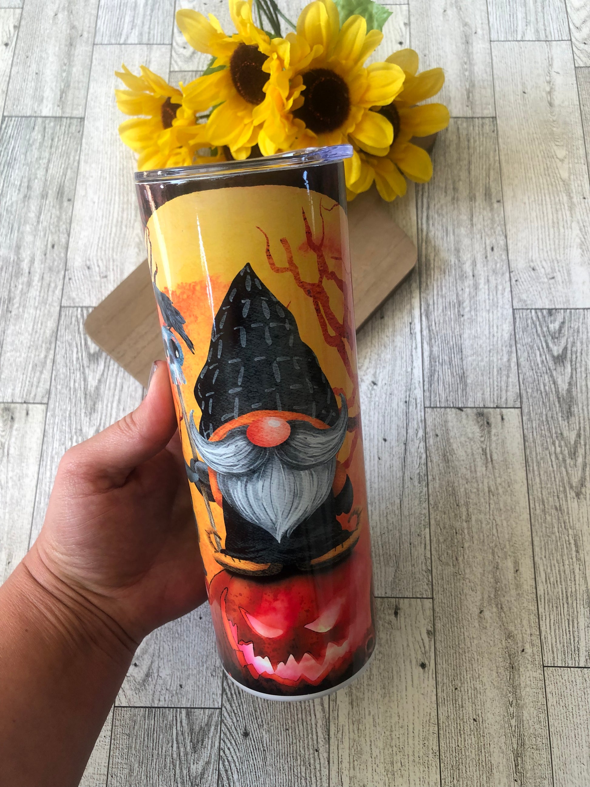 Halloween Gnome 20 oz Sublimation Insulated Tumbler - Ladybug Designs, DIY Lifestyle