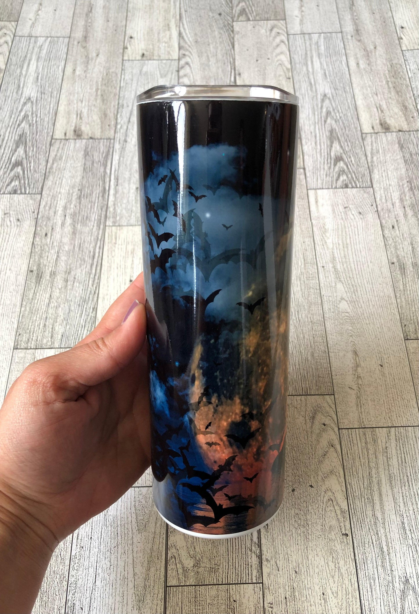 Ready to Ship! Bat Ghost Tree Halloween 20 oz Insulated Sublimation Tumbler - Ladybug Designs, DIY Lifestyle