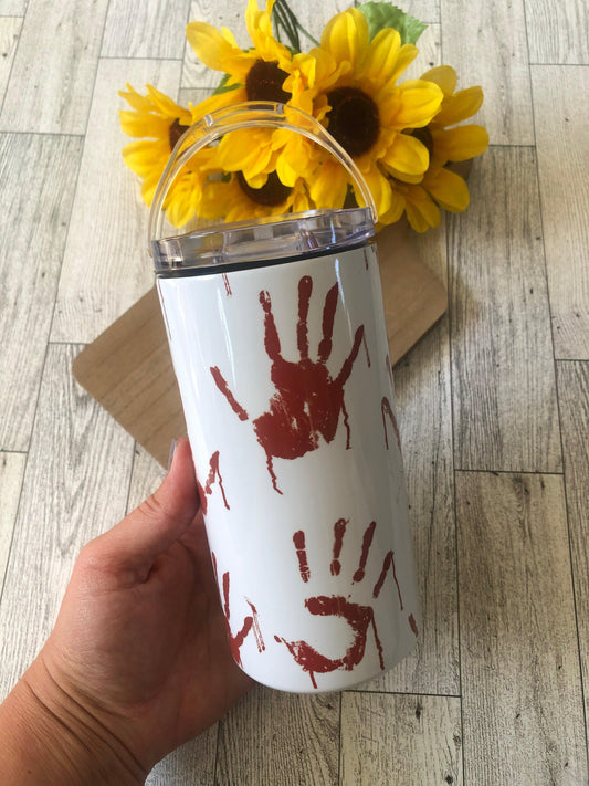 Ready to Ship! Bloody Hands 4 in 1 Sublimation Insulated Can Cooler - Ladybug Designs, DIY Lifestyle