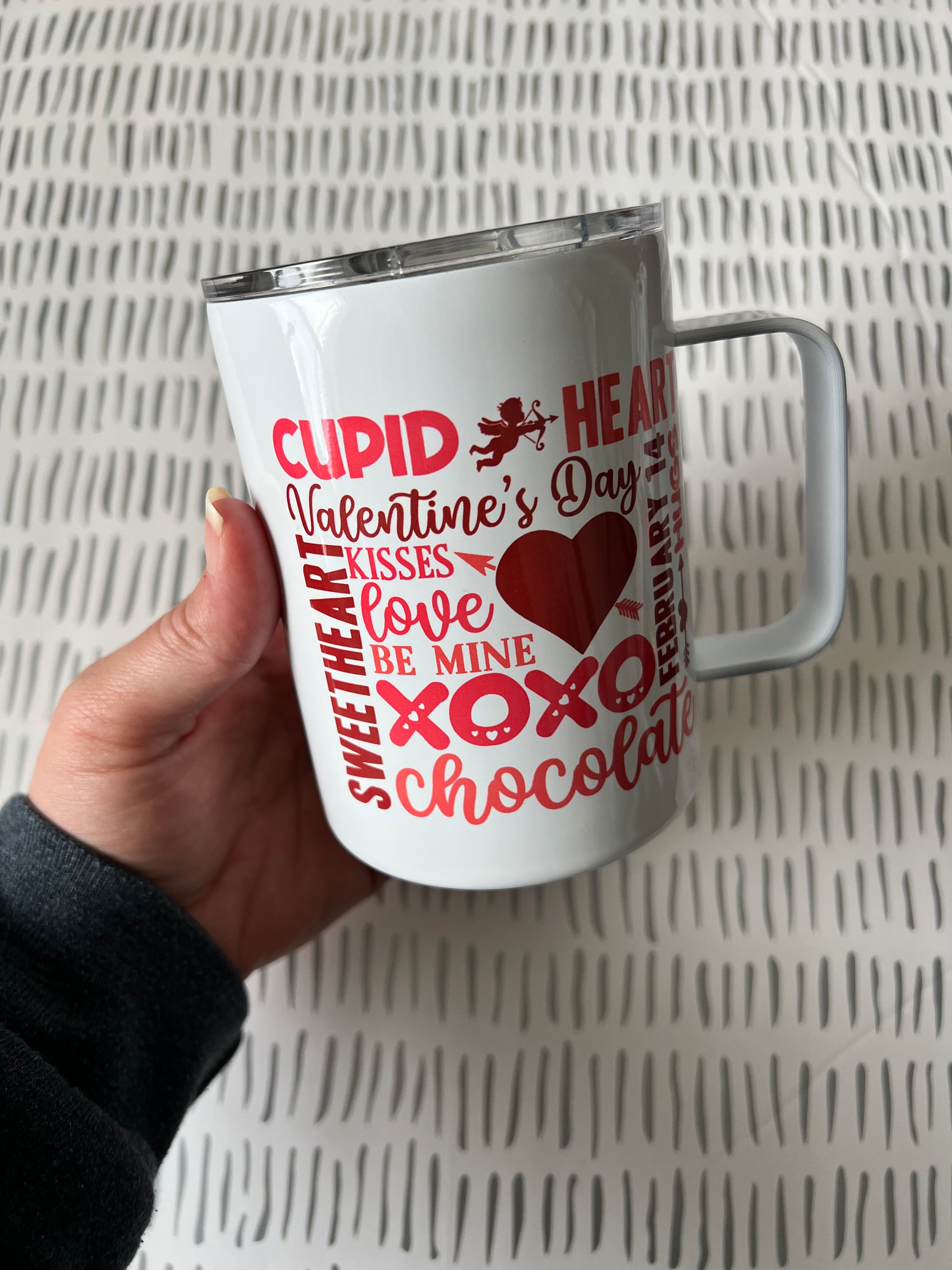 Ready to Ship! Valentine's Day 10 oz Sublimation Coffee/Camp Mug - Ladybug Designs, DIY Lifestyle