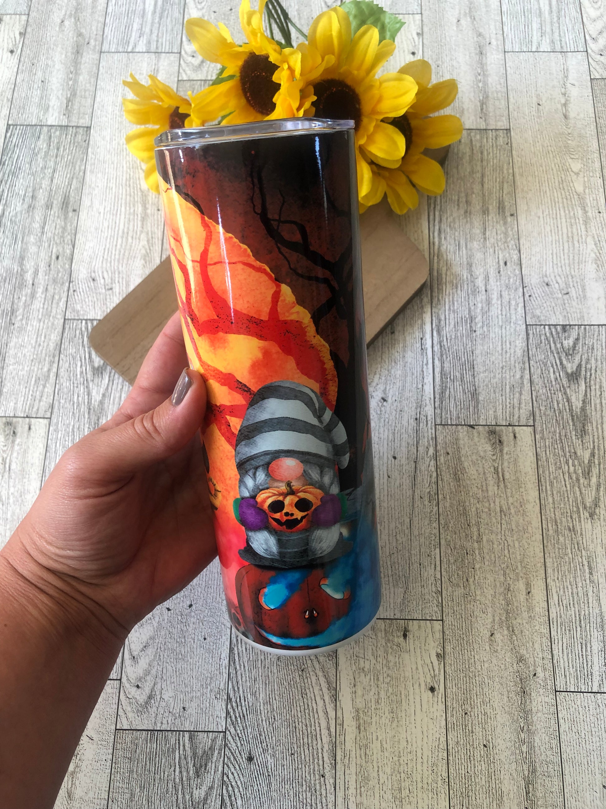 Halloween Gnome 20 oz Sublimation Insulated Tumbler - Ladybug Designs, DIY Lifestyle