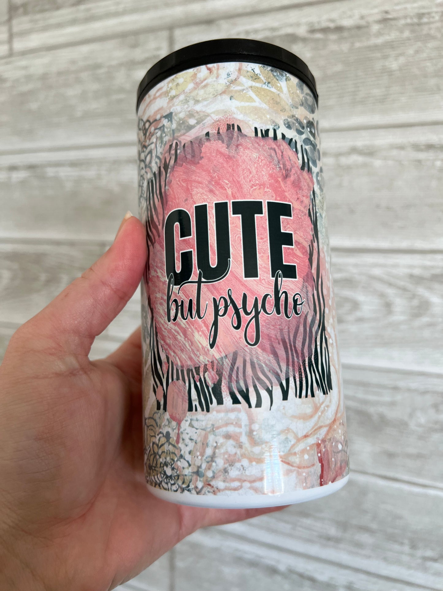 Cute but Psycho 4 in 1 Sublimation Can Cooler