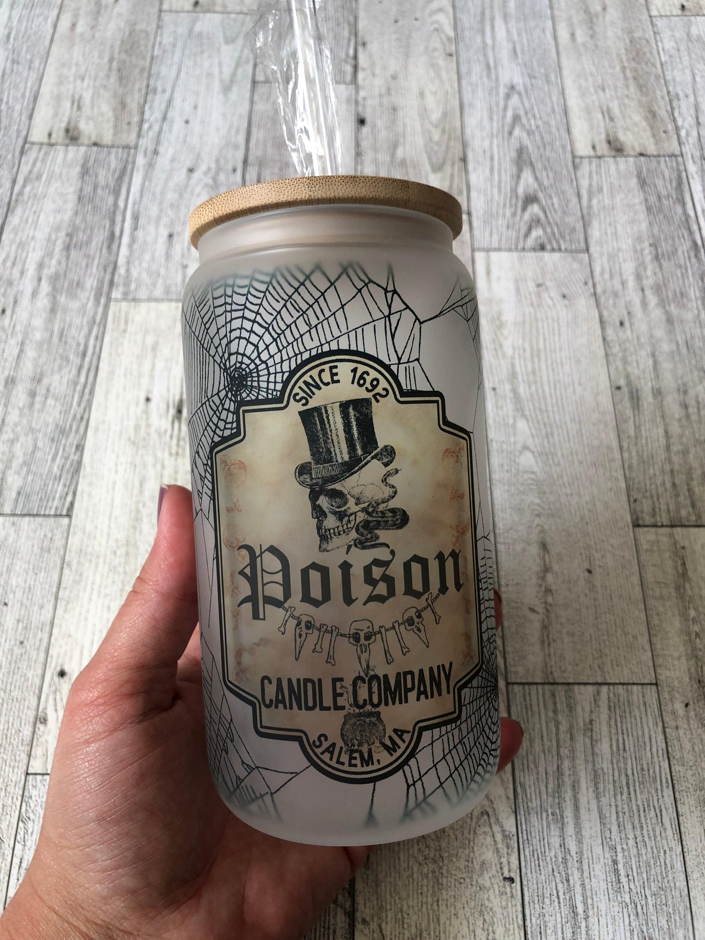 Ready to Ship! Poison 16 oz Sublimation Frosted Beer Can Glass - Ladybug Designs, DIY Lifestyle