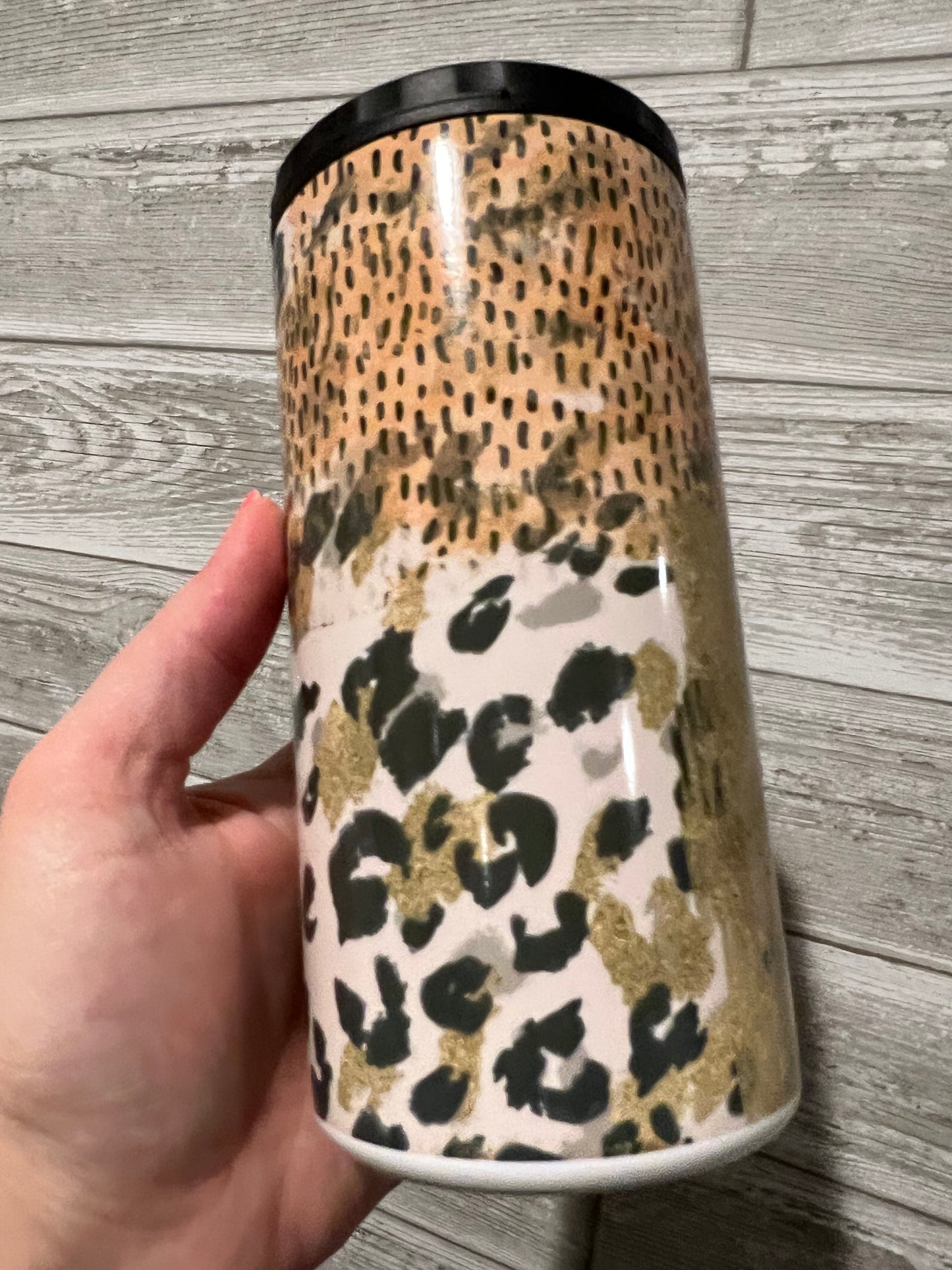 Animal Print Combo 4 in 1 Sublimation Can Cooler