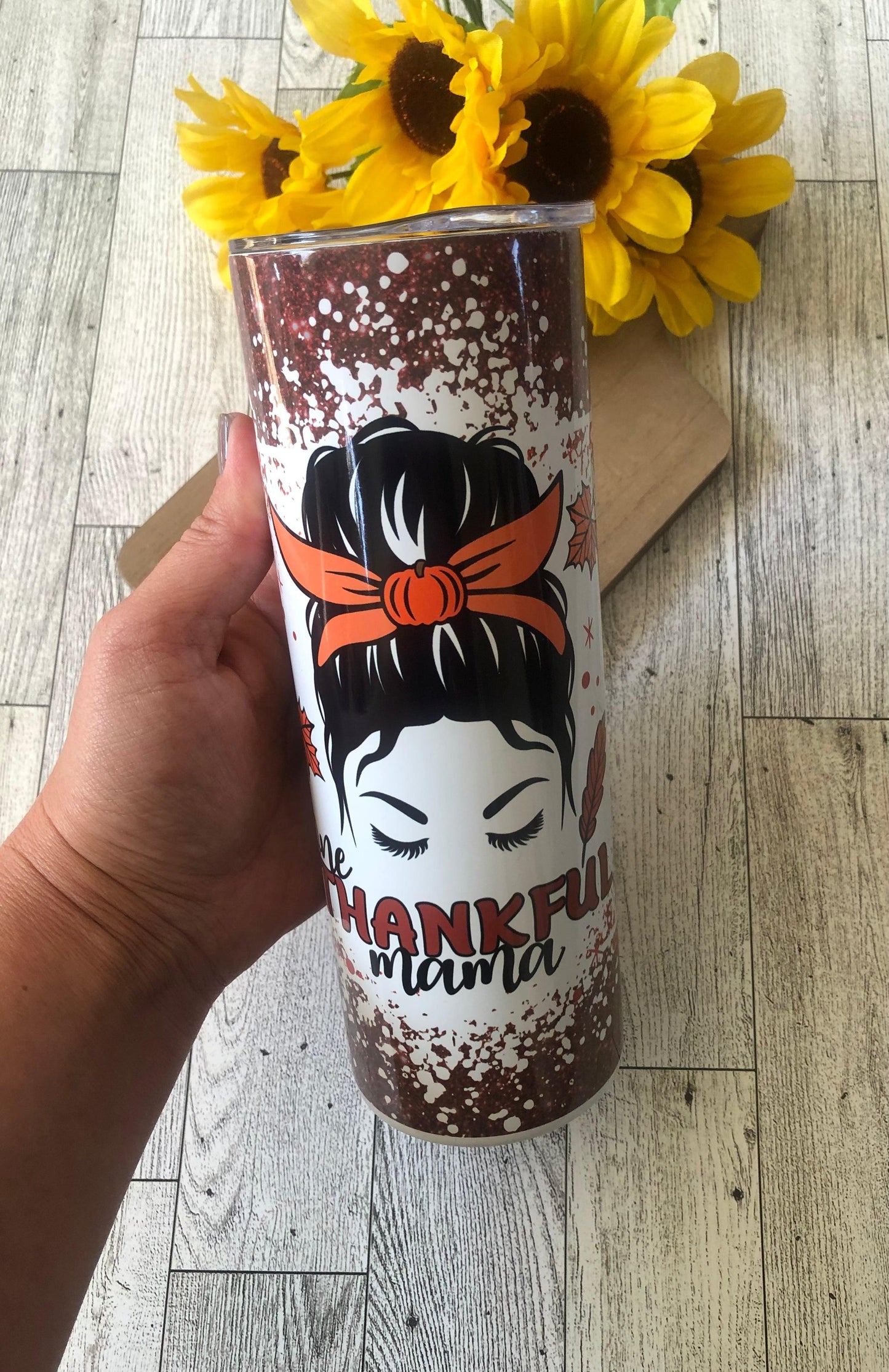 Ready to Ship! One Thankful Mama 20 oz Sublimation Insulated Tumbler - Ladybug Designs, DIY Lifestyle