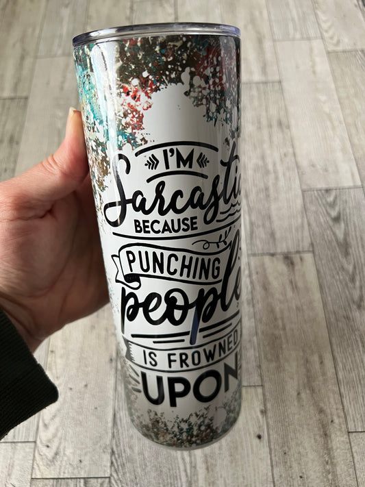 Ready to Ship! Sarcastic 20 oz Sublimation Insulated Tumbler - Ladybug Designs, DIY Lifestyle