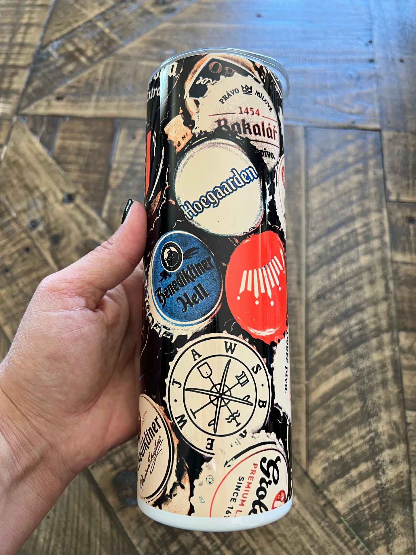 Ready to Ship! Bottle Cap 20 oz Sublimation Insulated Tumbler - Ladybug Designs, DIY Lifestyle