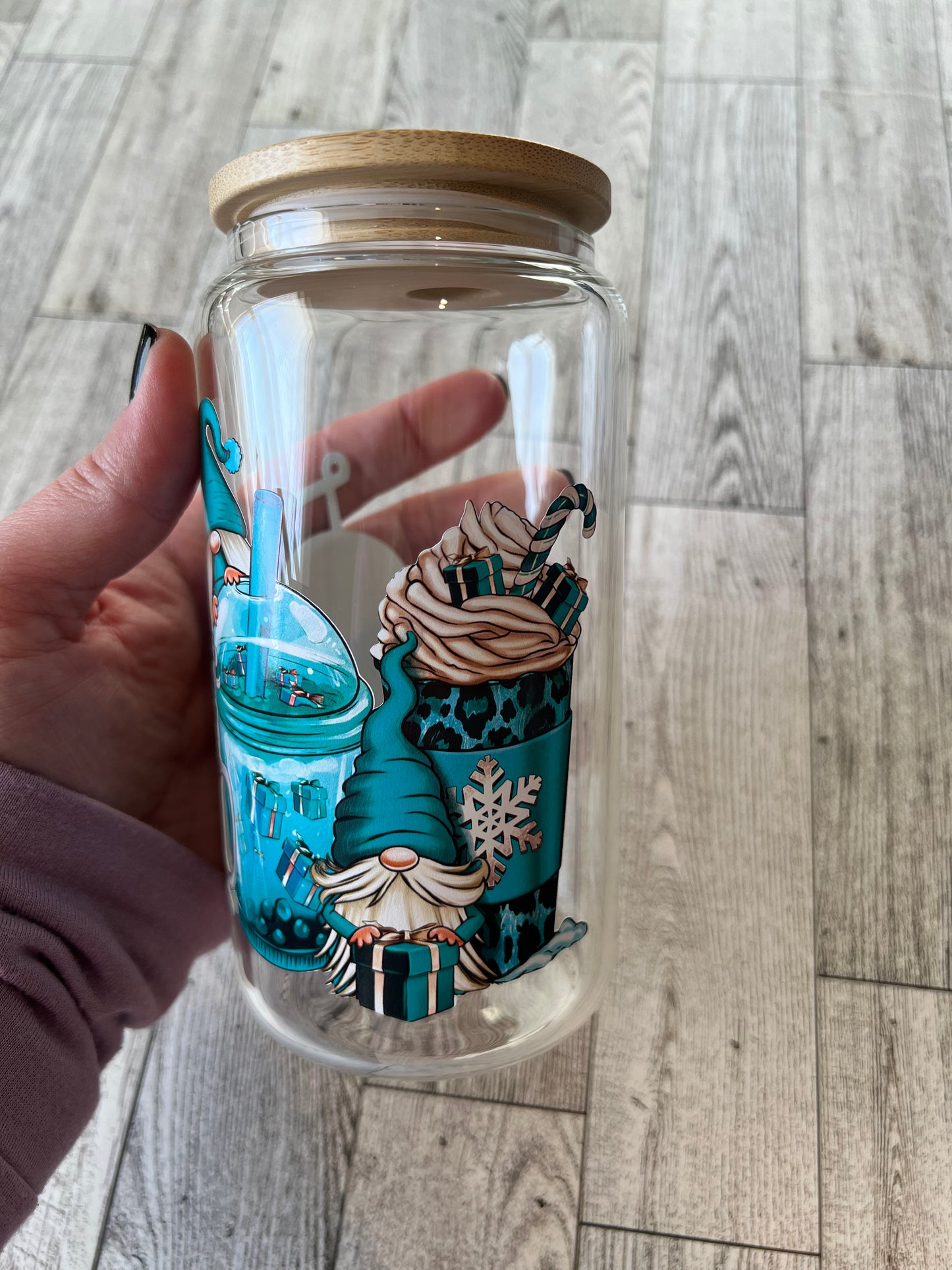 Winter Fest 16 oz Beer Can Glass - Ladybug Designs, DIY Lifestyle