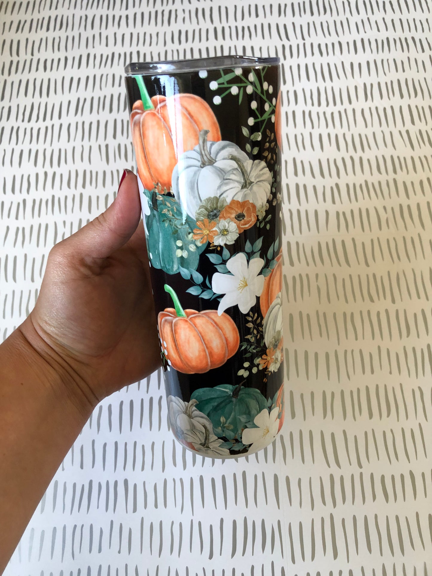 Ready to Ship! Black Pumpkins 20 oz Sublimation Insulated Tumbler - Ladybug Designs, DIY Lifestyle