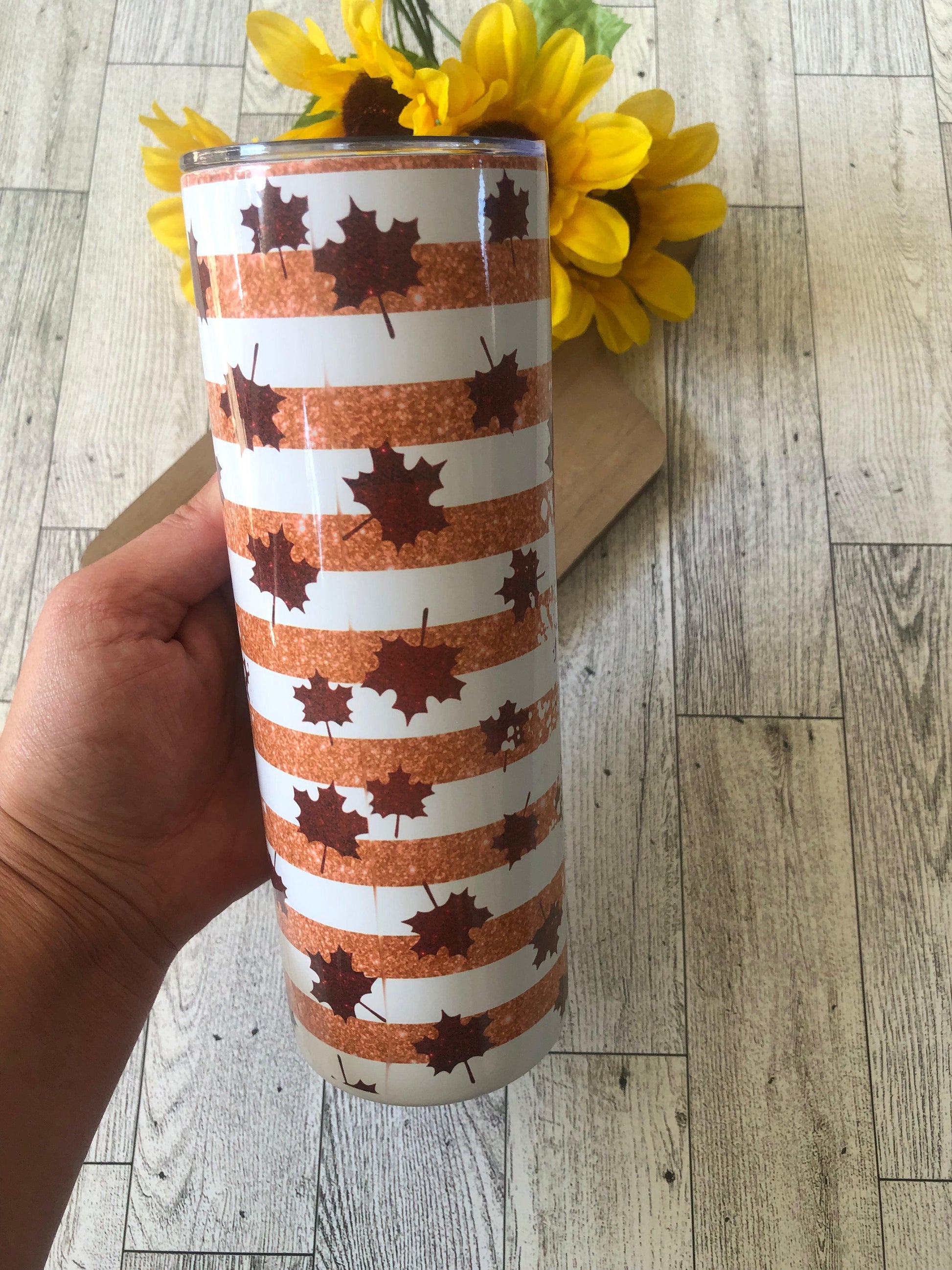 Ready to Ship! Fall Vibes 20 oz Sublimation Insulated Tumbler - Ladybug Designs, DIY Lifestyle