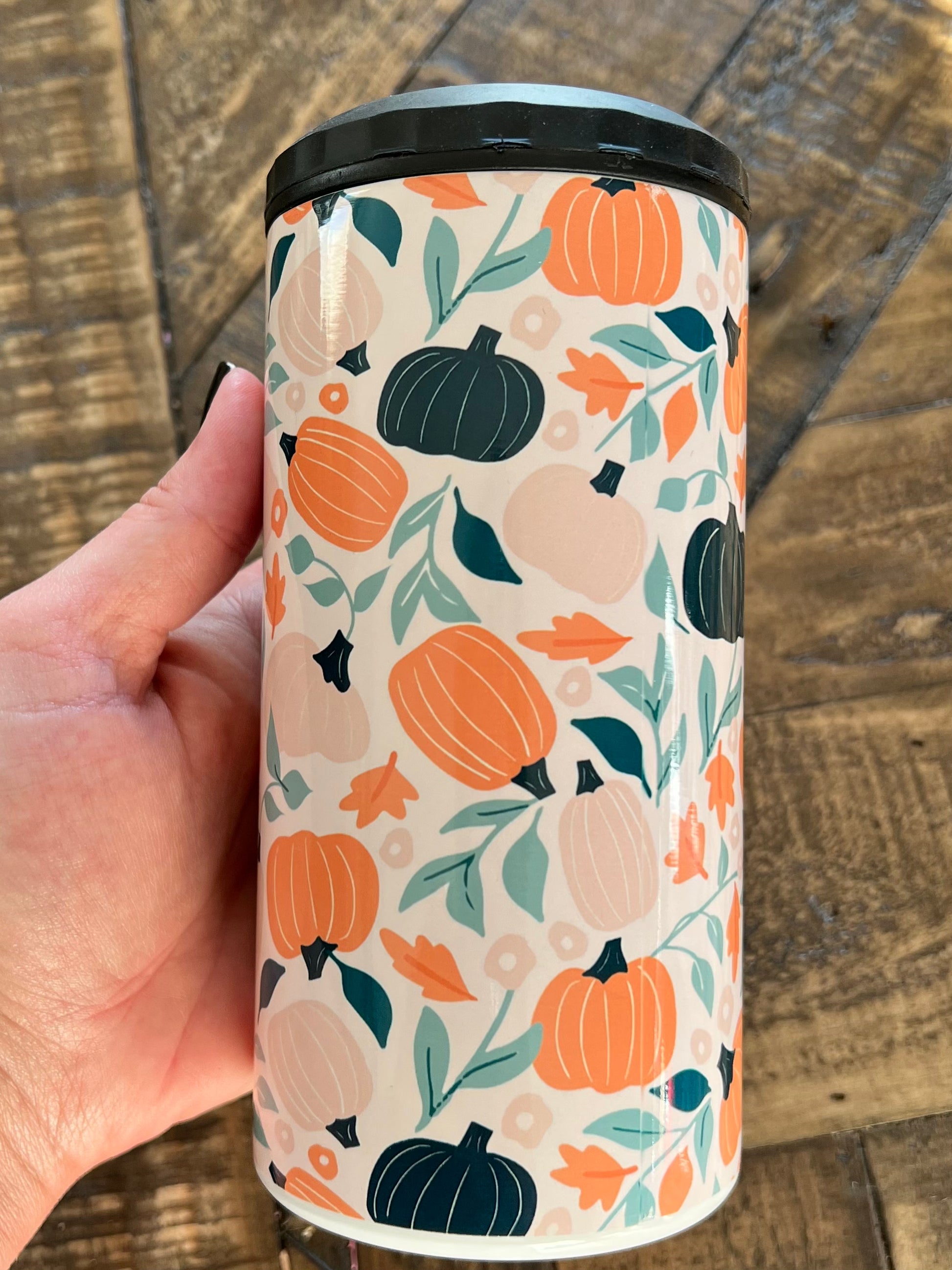 Ready to Ship! 4 in 1 Pink Pumpkins Sublimation Can Cooler - Ladybug Designs, DIY Lifestyle