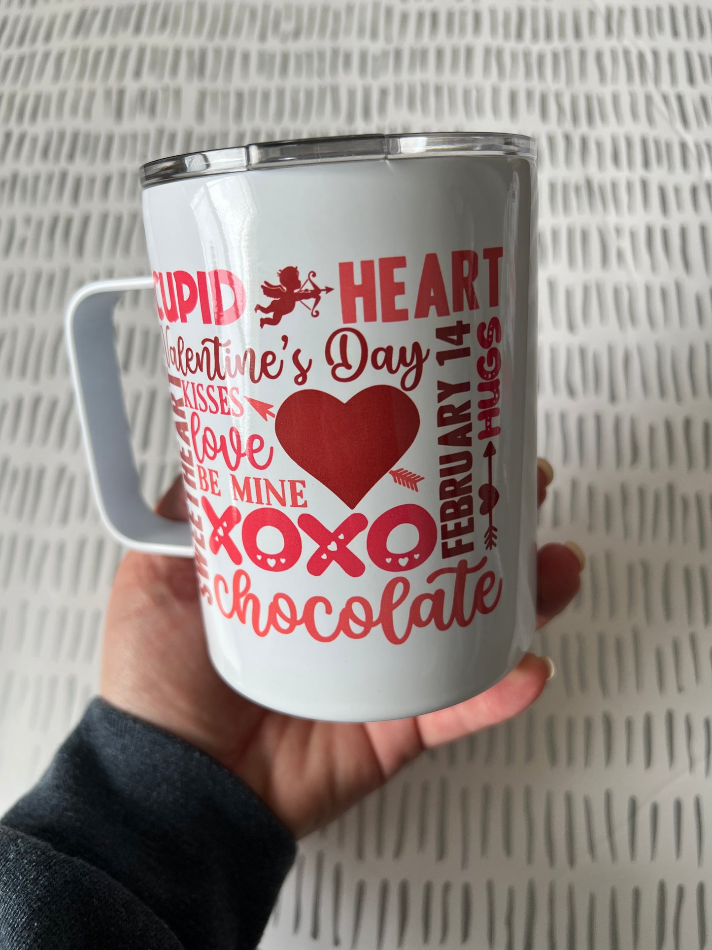 Ready to Ship! Valentine's Day 10 oz Sublimation Coffee/Camp Mug - Ladybug Designs, DIY Lifestyle