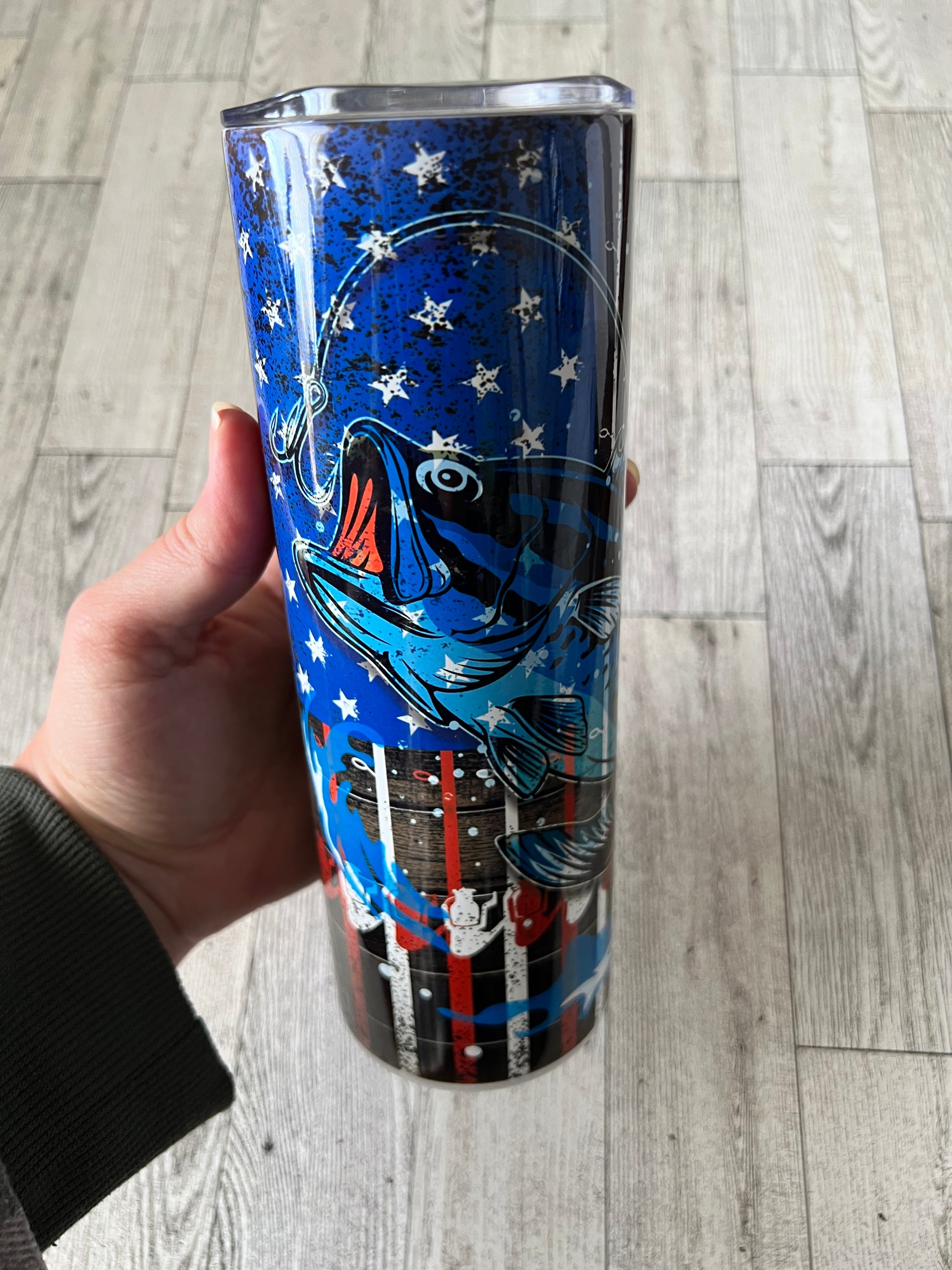 Ready to Ship! Fishing Rules 20 oz Sublimation Insulated Tumbler - Ladybug Designs, DIY Lifestyle