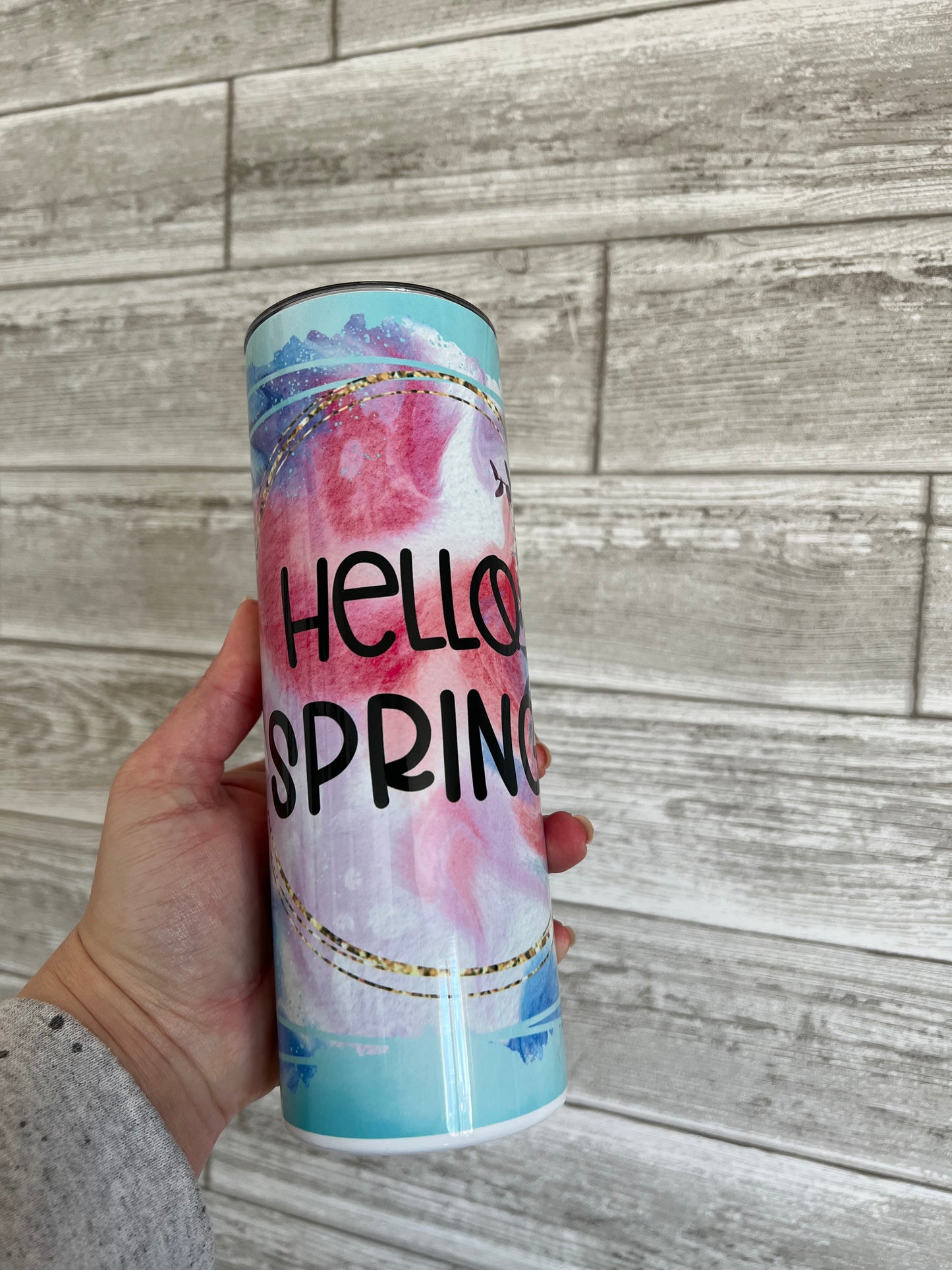 Hello Spring 20 oz Sublimation Insulated Tumbler