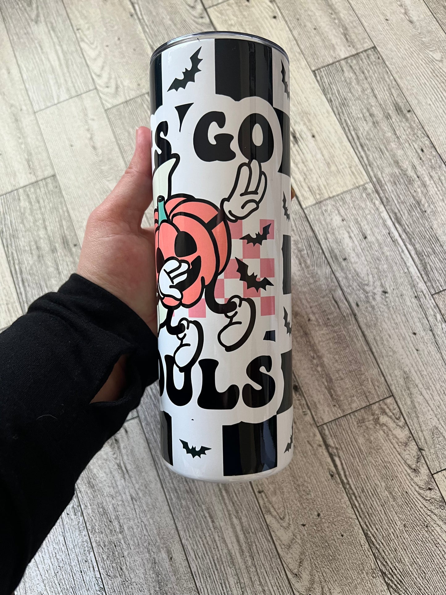 Let's Go Ghouls 20 oz Sublimation Insulated Tumbler - Ladybug Designs, DIY Lifestyle