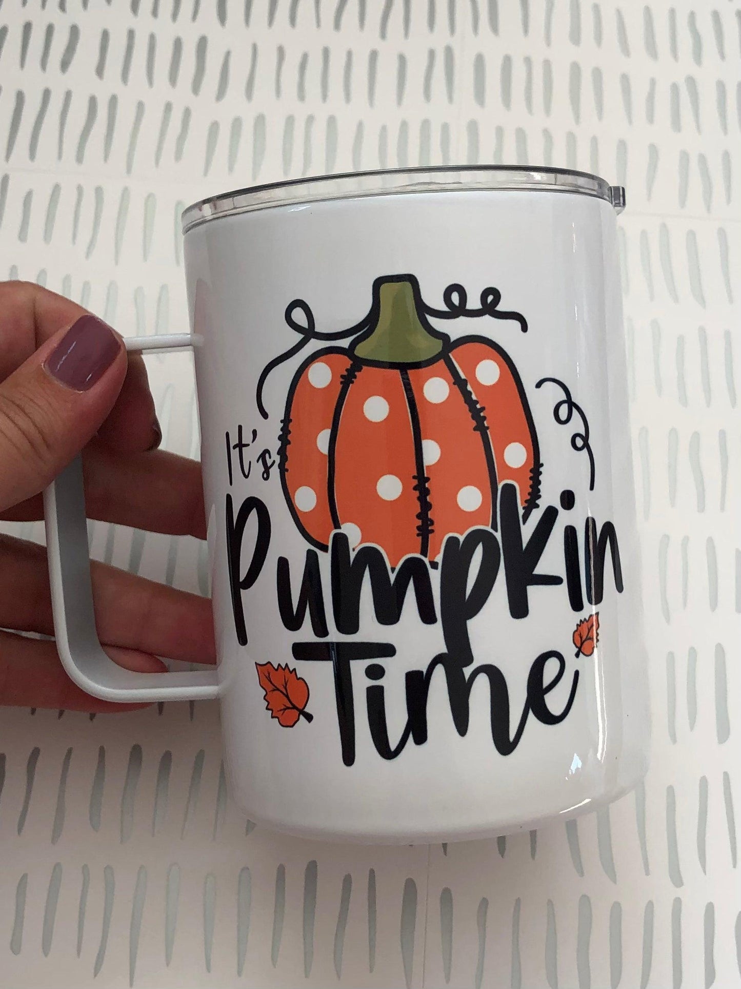 Ready to Ship! It's Pumpkin Time 10 oz Sublimation Coffee/Camp Mug - Ladybug Designs, DIY Lifestyle