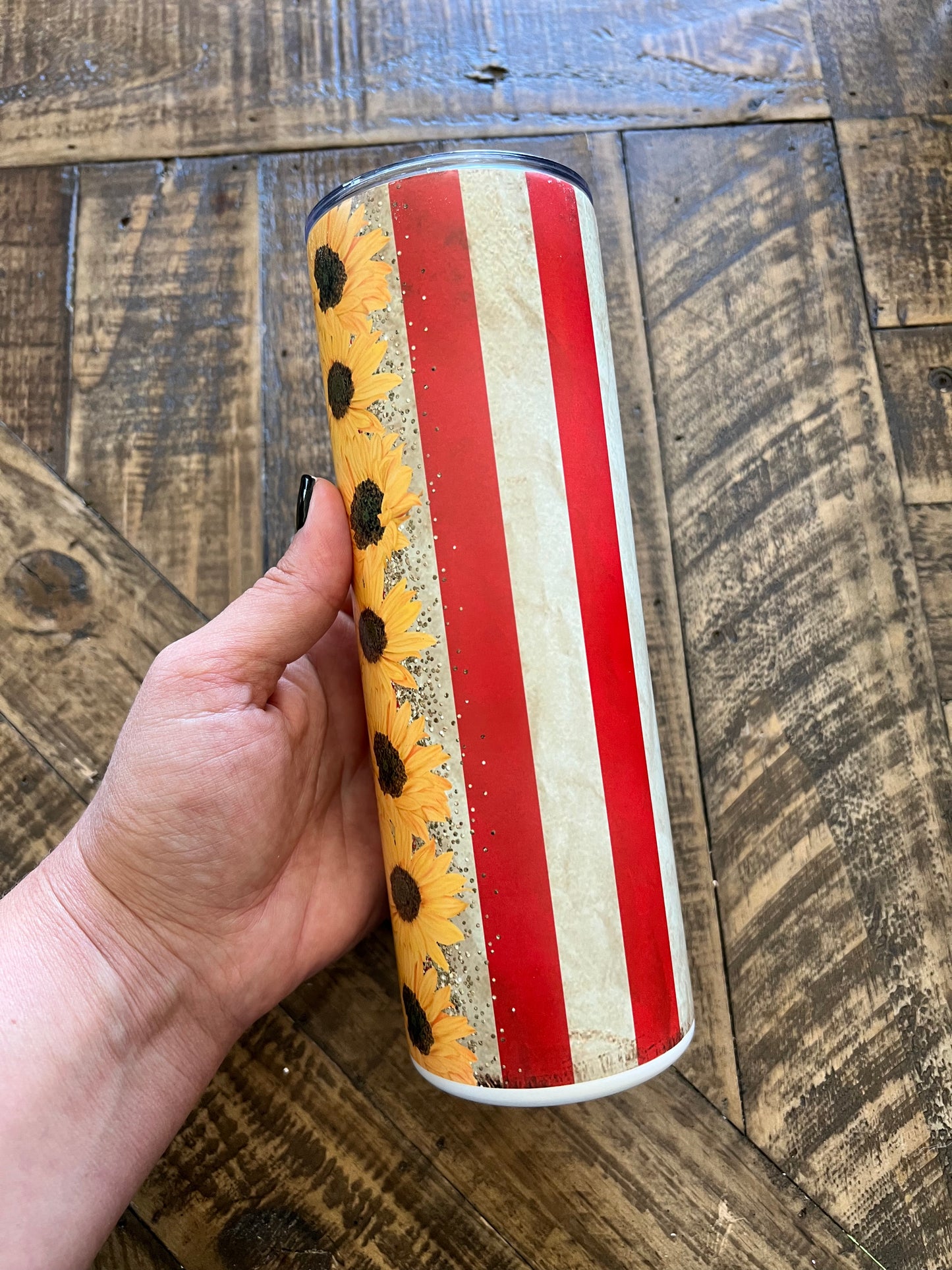 Ready to Ship! Sunflower USA 20 oz Sublimation Insulated Matte Tumbler - Ladybug Designs, DIY Lifestyle