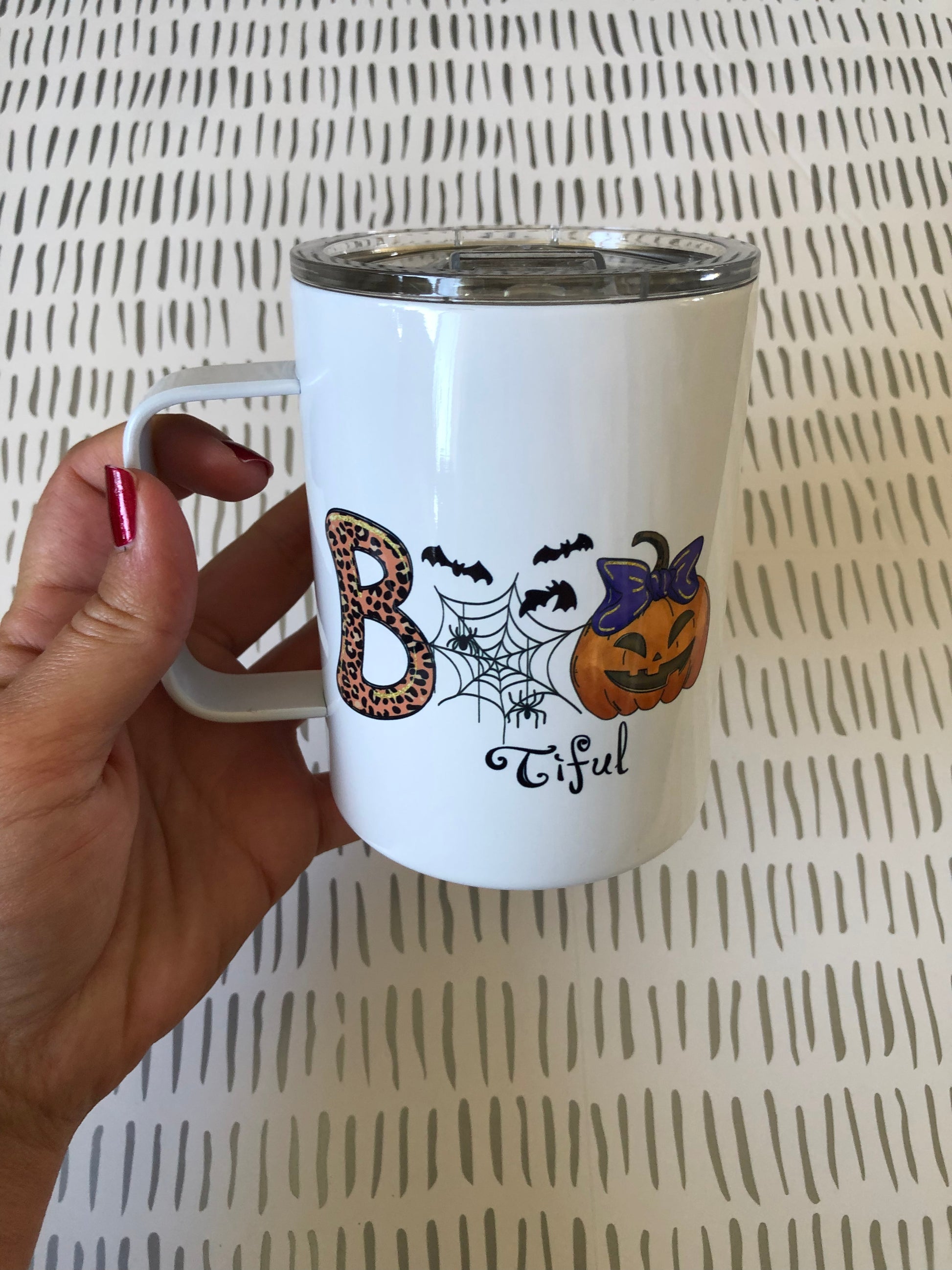 Ready to Ship! Bootiful 10 oz Sublimation Coffee/Camp Mug - Ladybug Designs, DIY Lifestyle