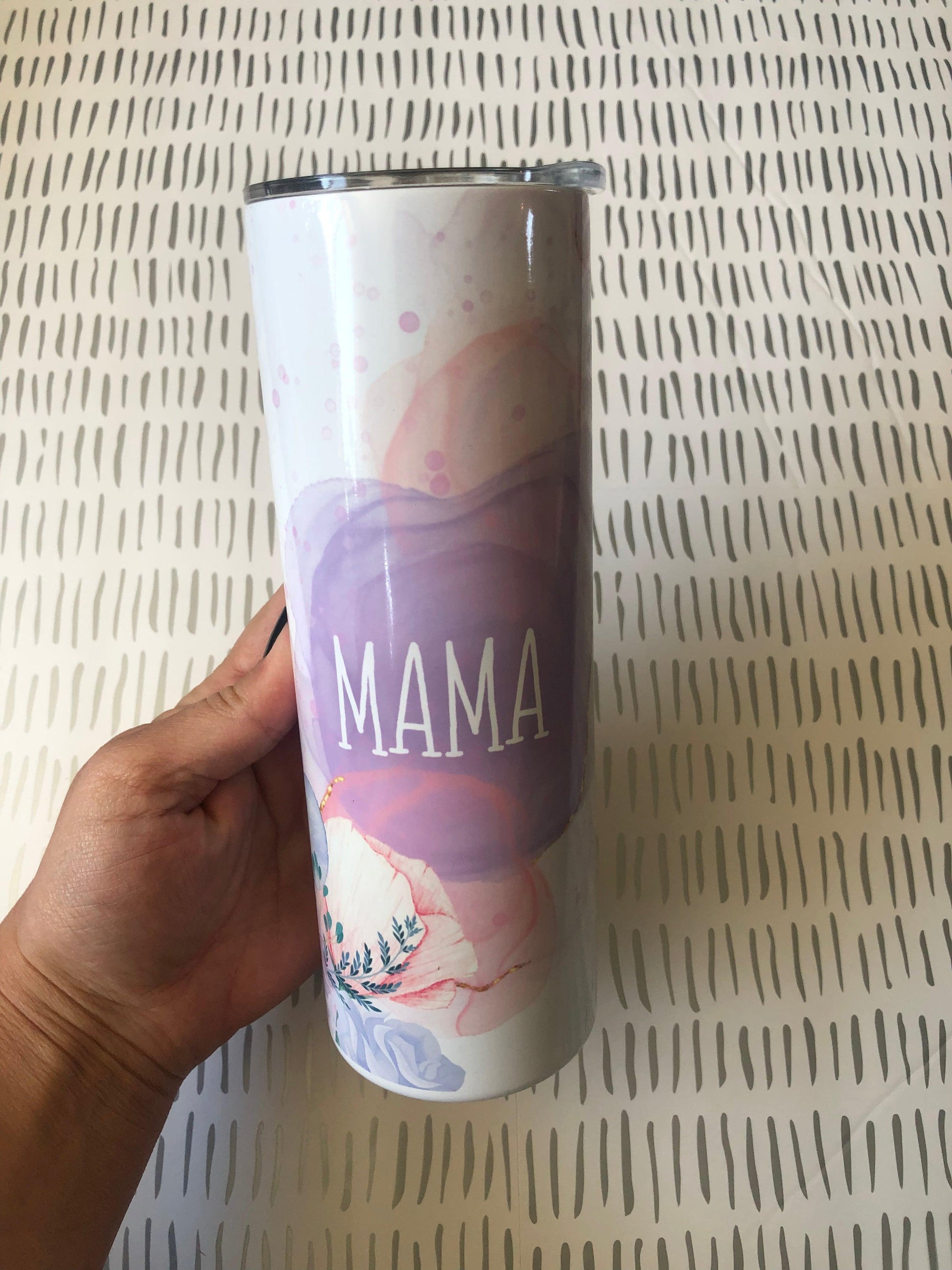 Ready to Ship! Floral Mama 20 oz Sublimation Insulated Tumbler - Ladybug Designs, DIY Lifestyle