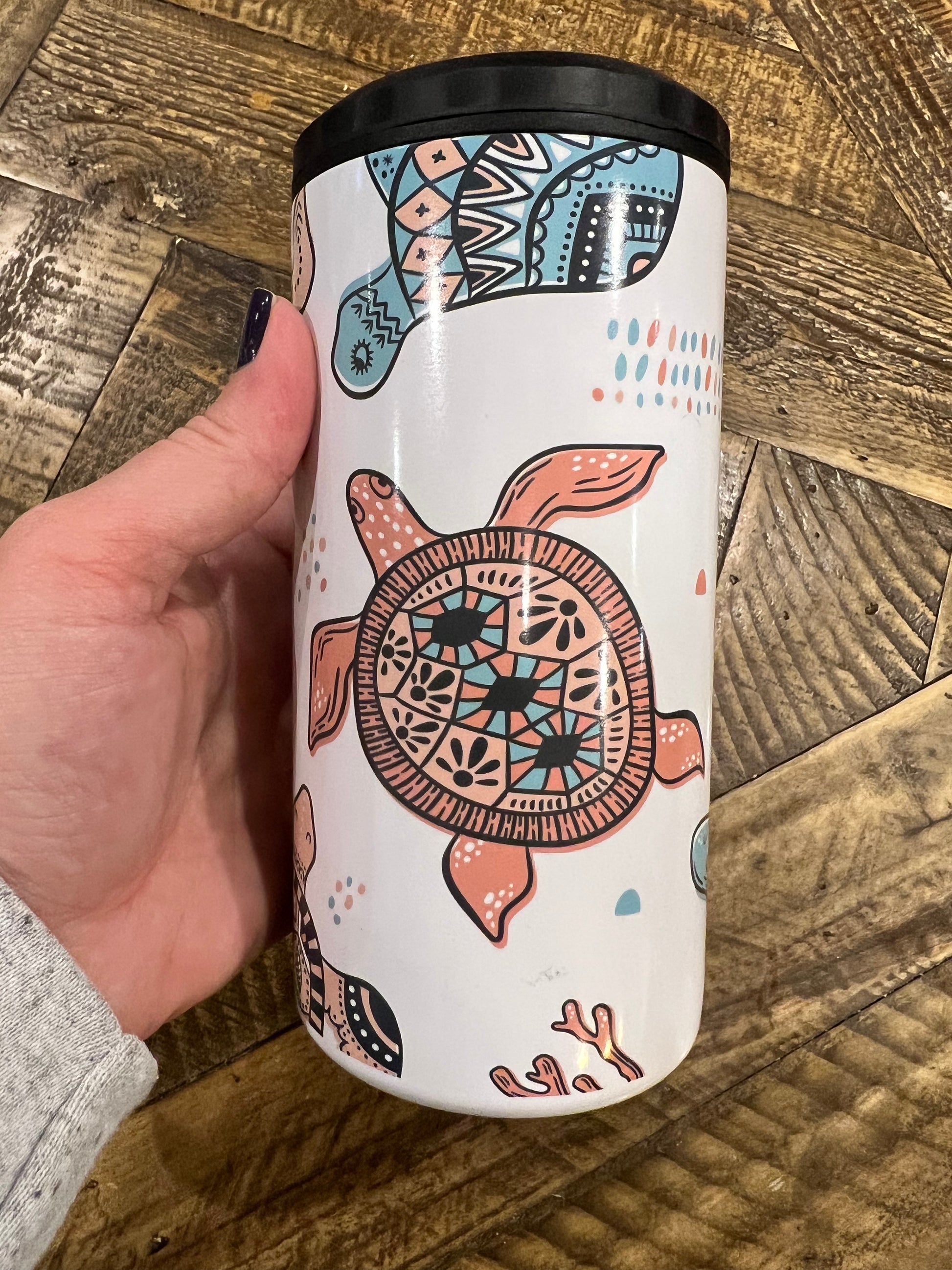 Ready to Ship! Turtles 4 in 1 Sublimation Can Cooler - Ladybug Designs, DIY Lifestyle