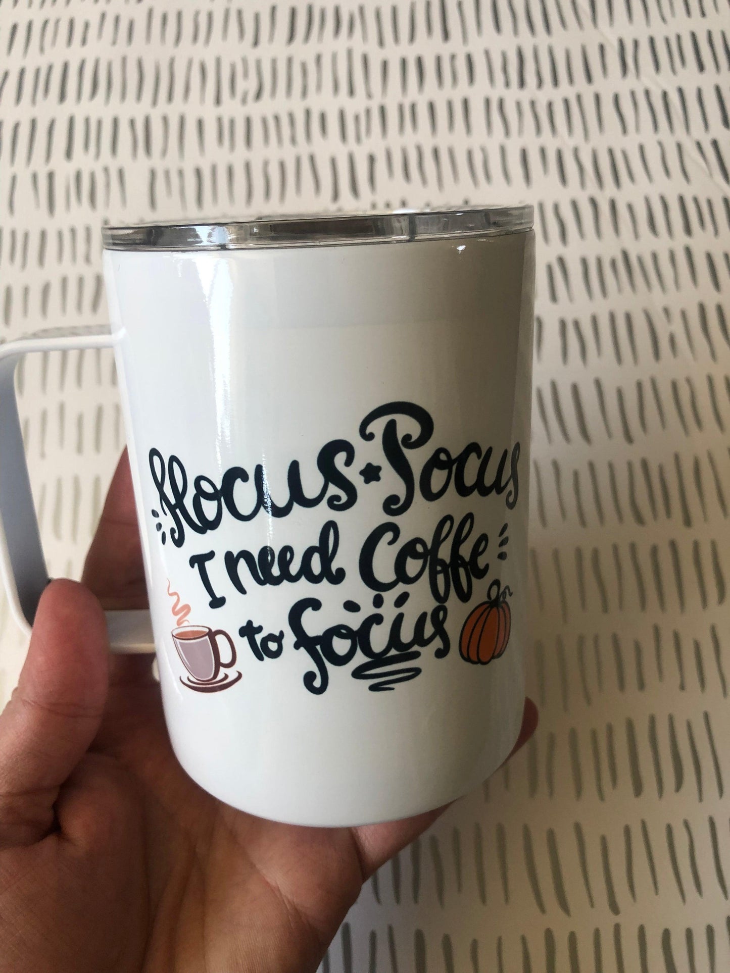 Ready to Ship! Hocus Pocus 10 oz Coffee/Camp Sublimation Insulated Mug - Ladybug Designs, DIY Lifestyle