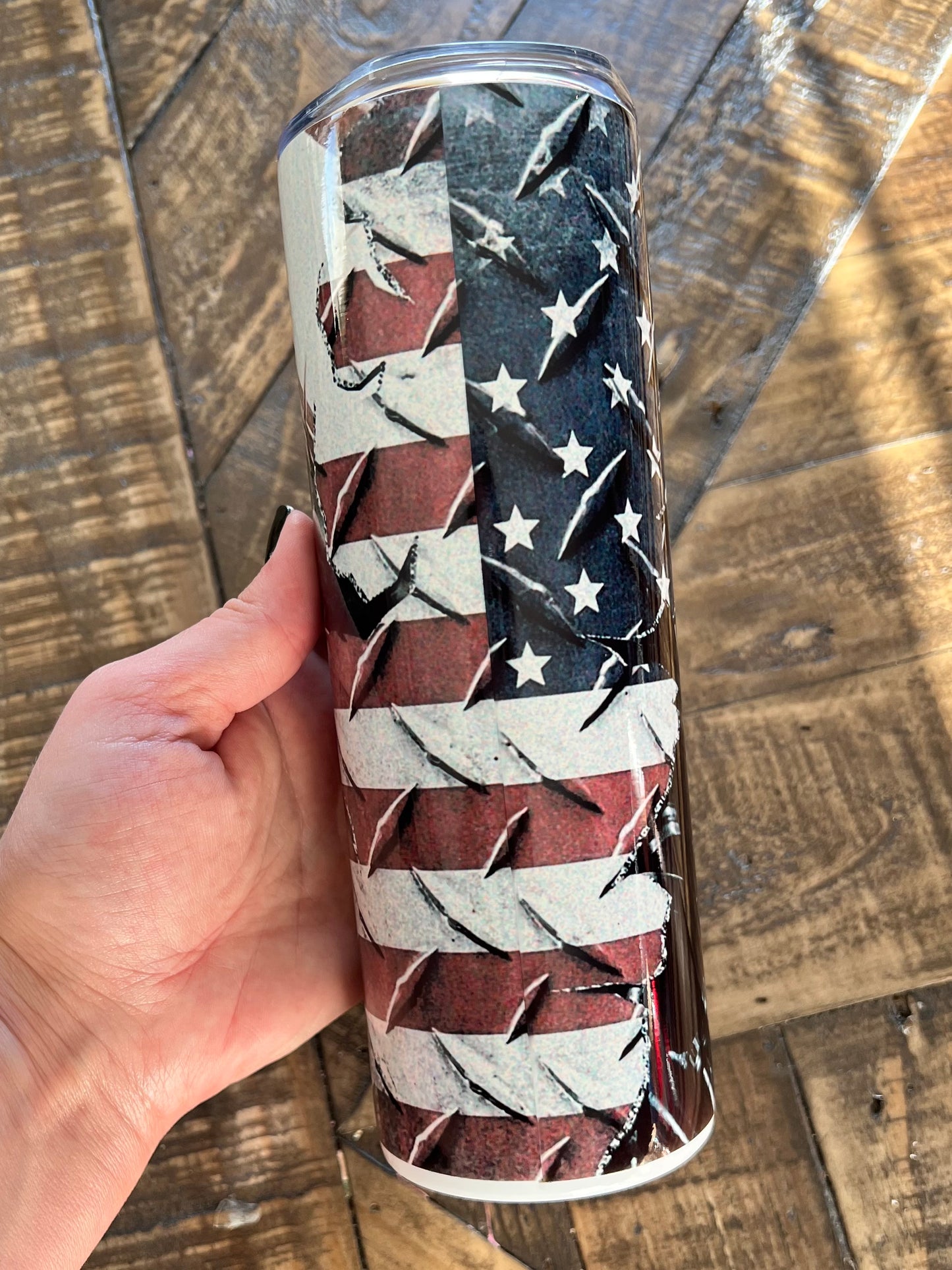 Ready to Ship! Flag & Tools 20 oz Sublimation Insulated Matte Tumbler - Ladybug Designs, DIY Lifestyle