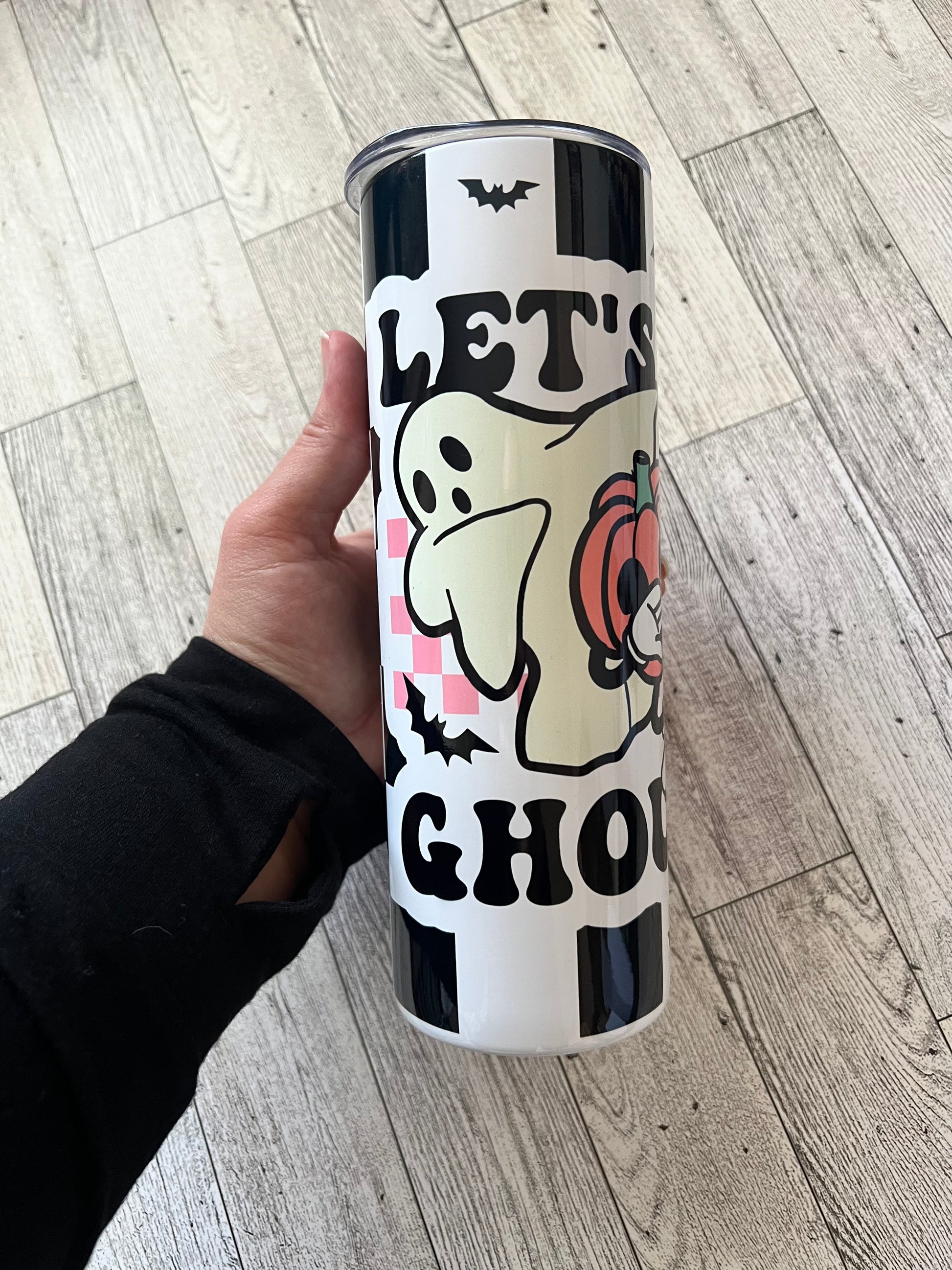 Let's Go Ghouls 20 oz Sublimation Insulated Tumbler - Ladybug Designs, DIY Lifestyle